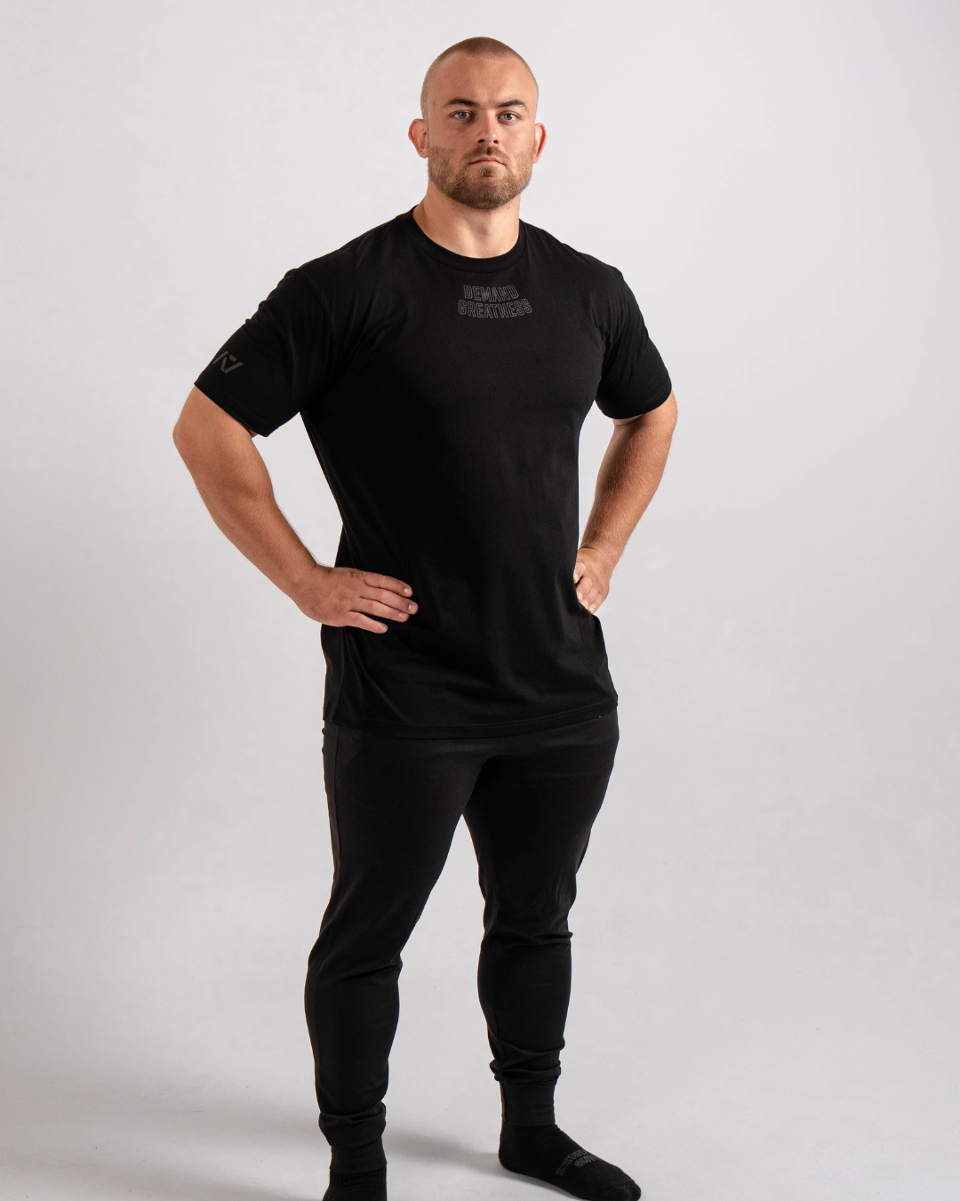 Demand Greatness True-Fit Stealth is our new meet shirt design highlighting Demand Greatness with a double outline font to showcase your impact on the platform. The Shirt is IPF Approved. Shop the full A7 Powerlifting IPF Approved Equipment collection. The IPF Approved Kit includes Powerlifting Singlet, A7 Meet Shirt, A7 Zebra Wrist Wraps, A7 Deadlift Socks, Hourglass Knee Sleeves (Stiff and Rigor Mortis Knee Sleeves). All A7 Powerlifting Equipment shipping to UK, Norway, Switzerland and Iceland.