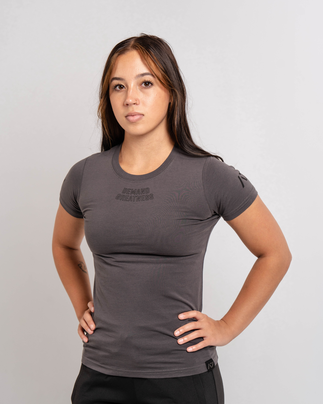 Demand Greatness True-Fit Shadow Stone Grey is our new meet shirt design highlighting Demand Greatness with a double outline font to showcase your impact on the platform. The Shirt is IPF Approved. Shop the full A7 Powerlifting IPF Approved Equipment collection. The IPF Approved Kit includes Powerlifting Singlet, A7 Meet Shirt, A7 Zebra Wrist Wraps, A7 Deadlift Socks, Hourglass Knee Sleeves (Stiff and Rigor Mortis Knee Sleeves). All A7 Powerlifting Equipment shipping to UK, Norway, Switzerland and Iceland.
