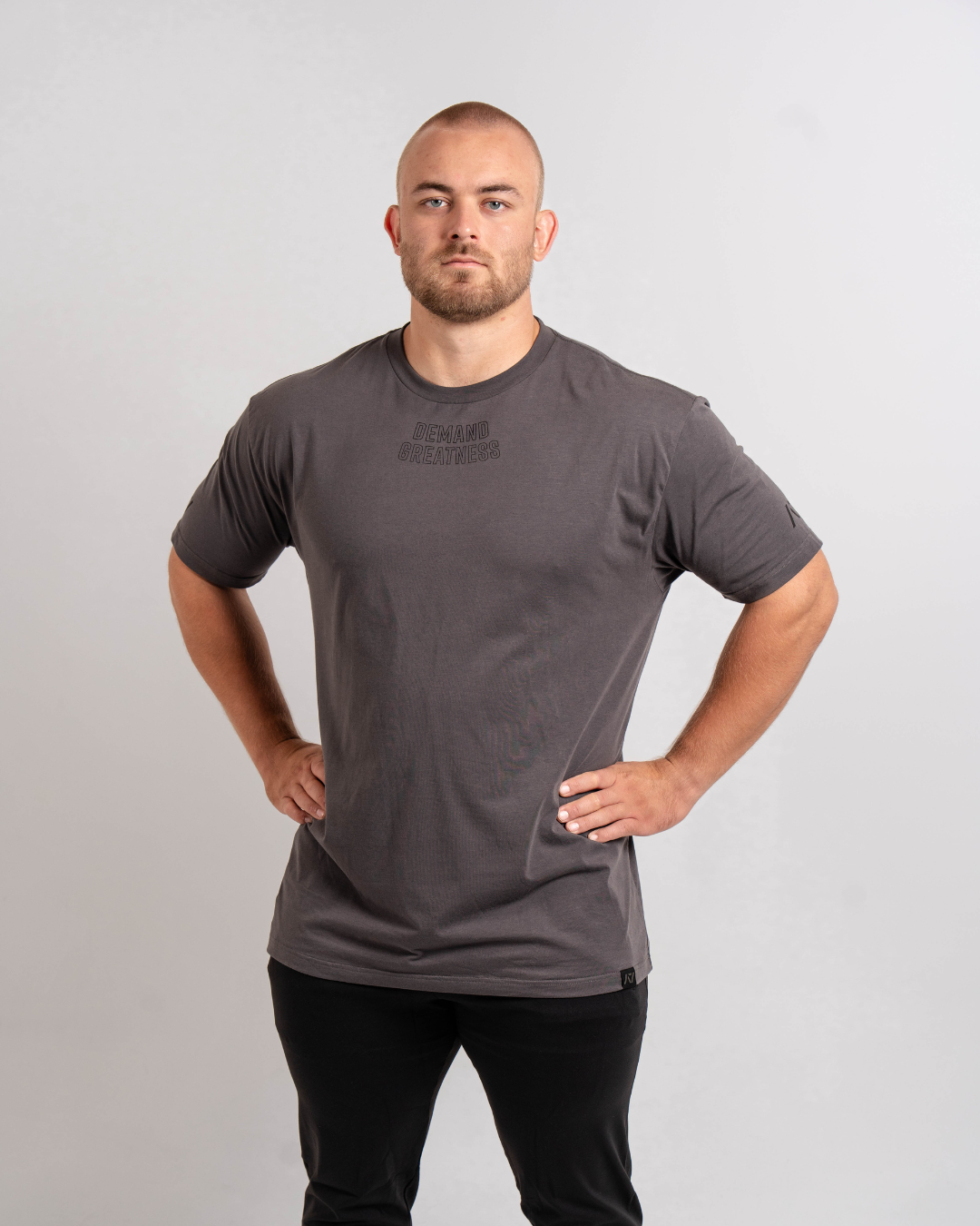 Demand Greatness True-Fit Shadow Stone Grey is our new meet shirt design highlighting Demand Greatness with a double outline font to showcase your impact on the platform. The Shirt is IPF Approved. Shop the full A7 Powerlifting IPF Approved Equipment collection. The IPF Approved Kit includes Powerlifting Singlet, A7 Meet Shirt, A7 Zebra Wrist Wraps, A7 Deadlift Socks, Hourglass Knee Sleeves (Stiff and Rigor Mortis Knee Sleeves). All A7 Powerlifting Equipment shipping to UK, Norway, Switzerland and Iceland.