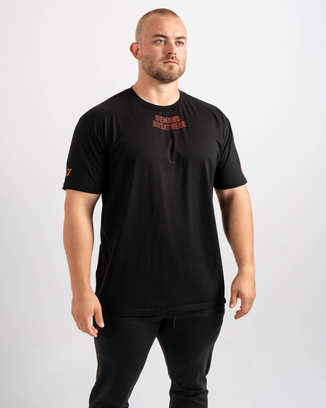 Demand Greatness True-Fit Red Dawn is our new meet shirt design highlighting Demand Greatness with a double outline font to showcase your impact on the platform. The Shirt is IPF Approved. Shop the full A7 Powerlifting IPF Approved Equipment collection. The IPF Approved Kit includes Powerlifting Singlet, A7 Meet Shirt, A7 Zebra Wrist Wraps, A7 Deadlift Socks, Hourglass Knee Sleeves (Stiff and Rigor Mortis Knee Sleeves). All A7 Powerlifting Equipment shipping to UK, Norway, Switzerland and Iceland.