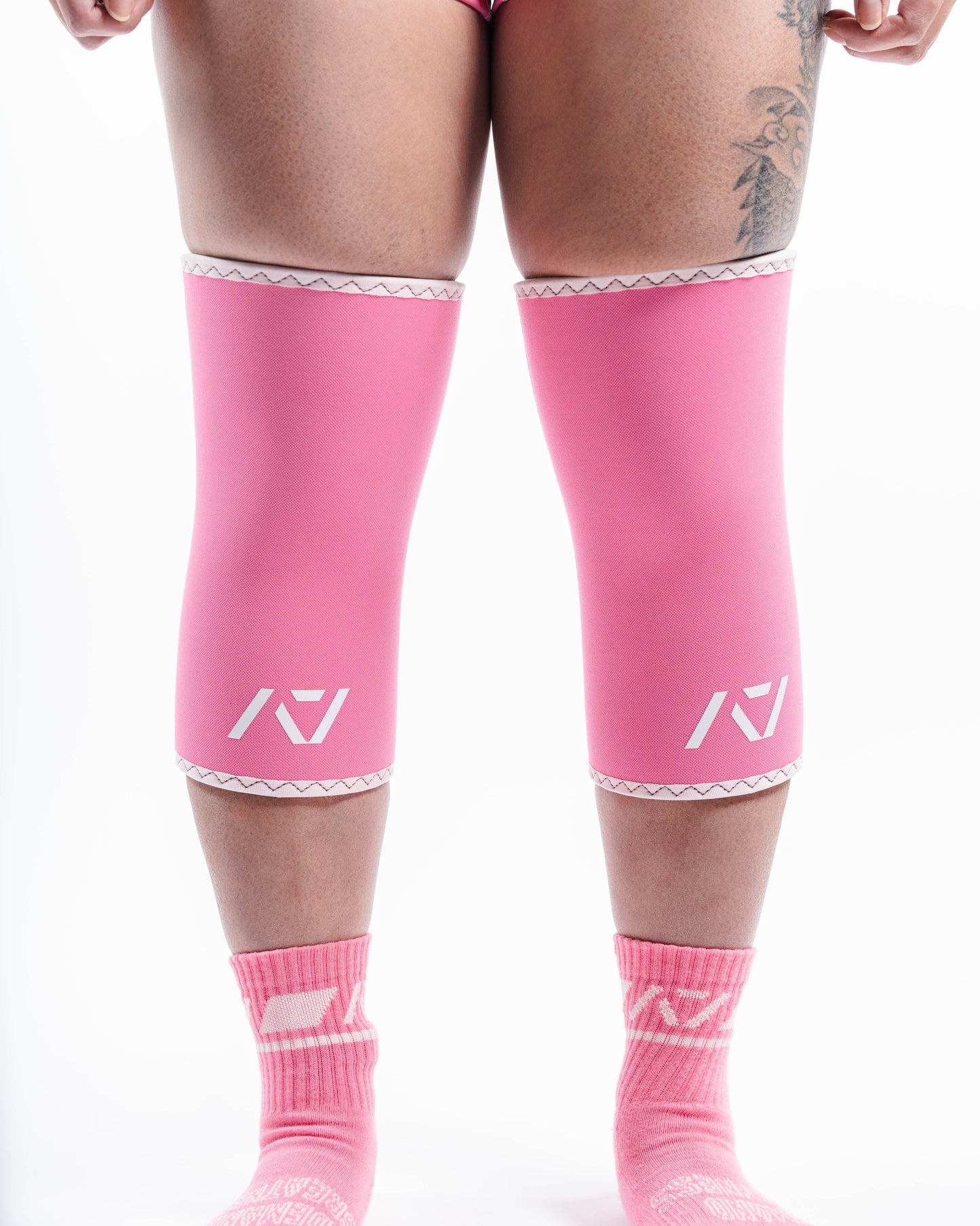 A7 IPF Approved Hourglass Knee Sleeves feature an hourglass-shaped centre taper fit to help provide knee compression while maintaining proper tightness around the calf and quad, offered in three stiffnesses (Flexi, Stiff and Rigor Mortis). Shop the full A7 Powerlifting IPF Approved Equipment collection. The IPF Approved Kit includes Powerlifting Singlet, A7 Meet Shirt, A7 Zebra Wrist Wraps and A7 Deadlift Socks. All A7 Powerlifting Equipment shipping to UK, Norway, Switzerland and Iceland.