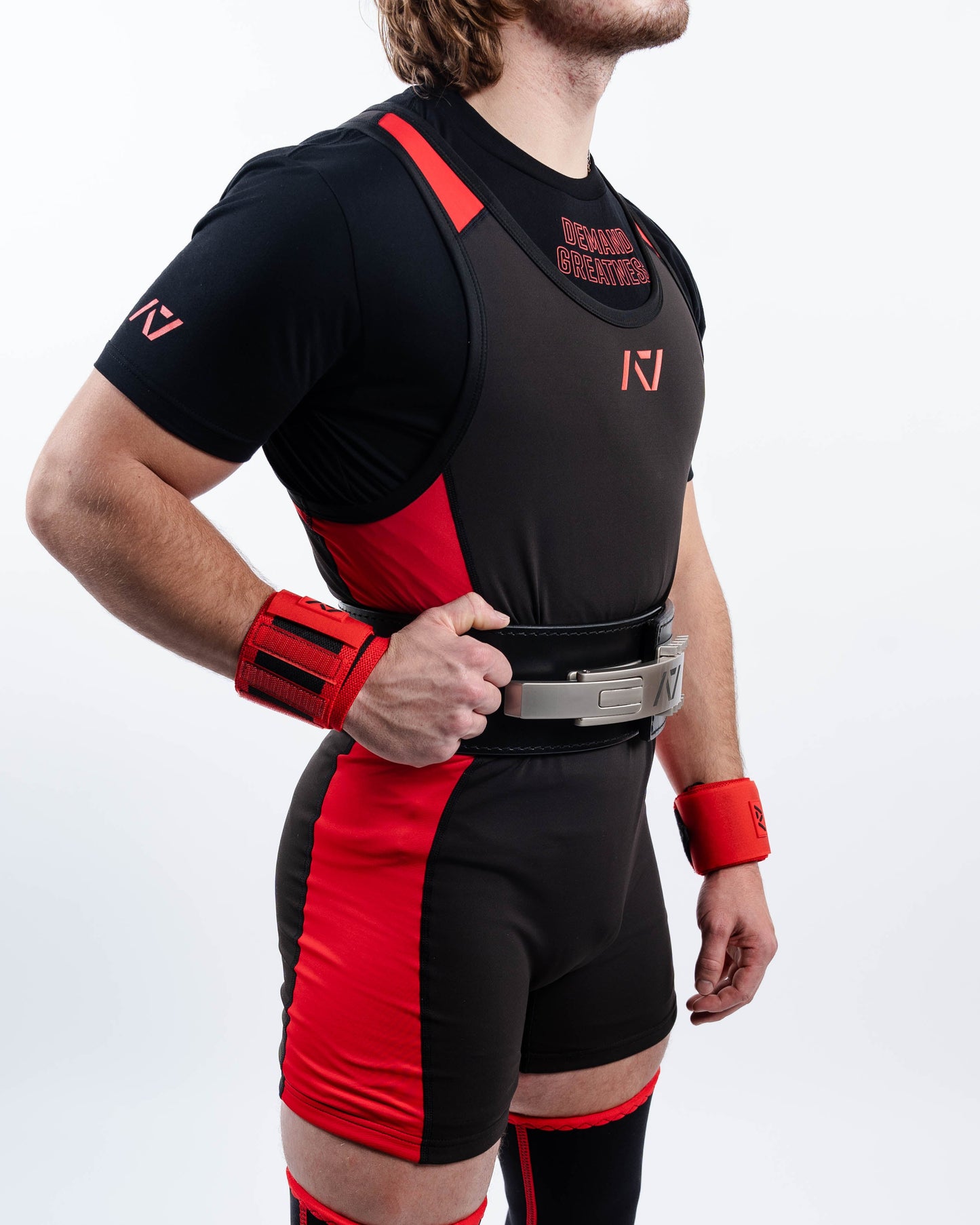 Our IPF APPROVED Rausch Singlets are designed to support the strength and power of an lifter. A racerback design with advanced compression fabric provides powerlifters ultimate support whilst on the platform. IPF Approved Kit includes Rausch Powerlifting Singlet, A7 Meet Shirt, A7 Zebra Wrist Wraps, A7 Deadlift Socks, Hourglass Knee Sleeves (Stiff Knee Sleeves and Rigor Mortis Knee Sleeves). All A7 Powerlifting Equipment shipping to UK, Norway, Switzerland and Iceland.