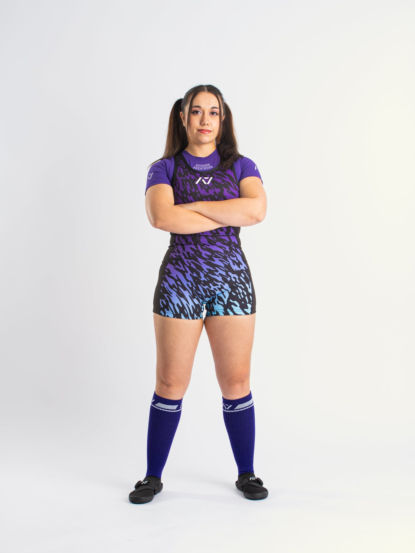Our IPF APPROVED Rausch Singlets are designed to support the strength and power of an lifter. A racerback design with advanced compression fabric provides powerlifters ultimate support whilst on the platform. IPF Approved Kit includes Rausch Powerlifting Singlet, A7 Meet Shirt, A7 Zebra Wrist Wraps, A7 Deadlift Socks, Hourglass Knee Sleeves (Stiff Knee Sleeves and Rigor Mortis Knee Sleeves). All A7 Powerlifting Equipment shipping to UK, Norway, Switzerland and Iceland.