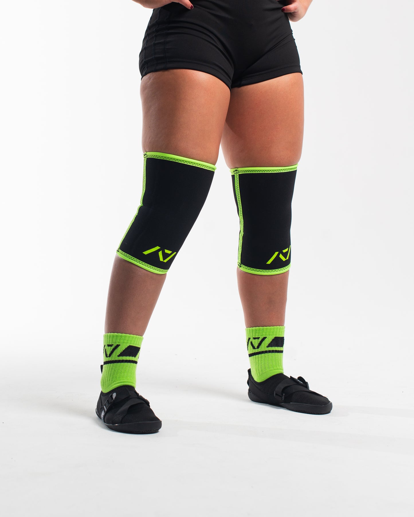 A7 IPF Approved Hourglass Knee Sleeves feature an hourglass-shaped centre taper fit to help provide knee compression while maintaining proper tightness around the calf and quad, offered in three stiffnesses (Flexi, Stiff and Rigor Mortis). Shop the full A7 Powerlifting IPF Approved Equipment collection. The IPF Approved Kit includes Powerlifting Singlet, A7 Meet Shirt, A7 Zebra Wrist Wraps and A7 Deadlift Socks. All A7 Powerlifting Equipment shipping to UK, Norway, Switzerland and Iceland.