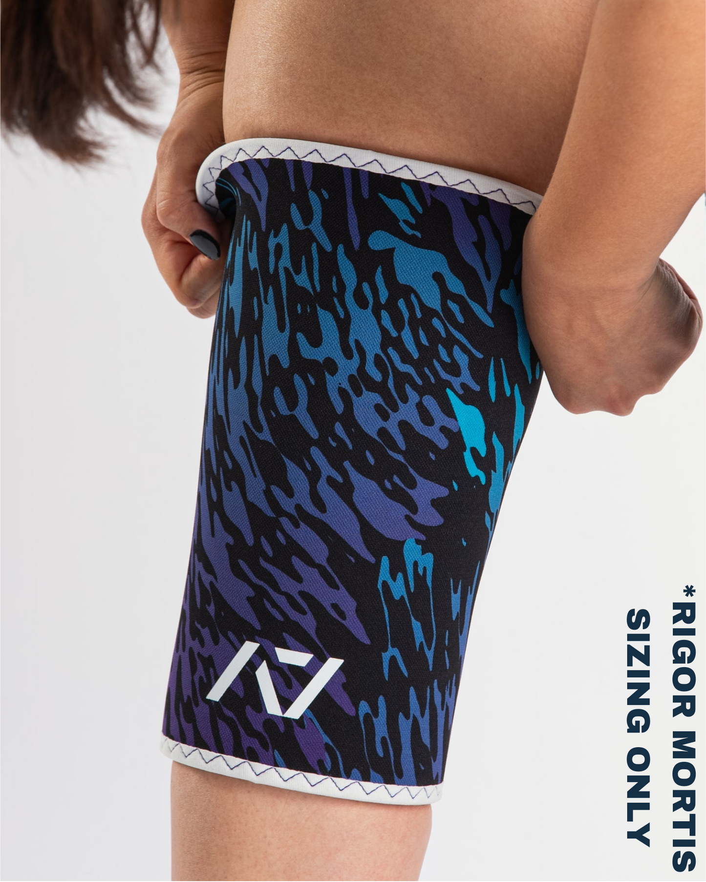A7 IPF Approved Hourglass Knee Sleeves feature an hourglass-shaped centre taper fit to help provide knee compression while maintaining proper tightness around the calf and quad, offered in three stiffnesses (Flexi, Stiff and Rigor Mortis). Shop the full A7 Powerlifting IPF Approved Equipment collection. The IPF Approved Kit includes Powerlifting Singlet, A7 Meet Shirt, A7 Zebra Wrist Wraps and A7 Deadlift Socks. All A7 Powerlifting Equipment shipping to UK, Norway, Switzerland and Iceland.