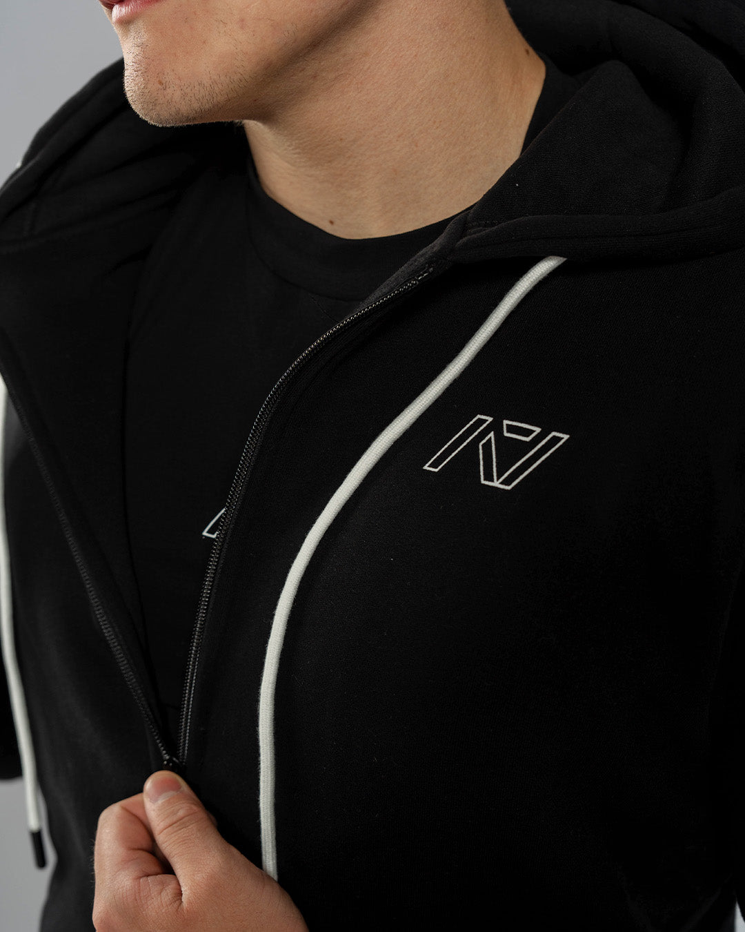 Affirmation Zip Non Bar Grip Hoodie - Domino