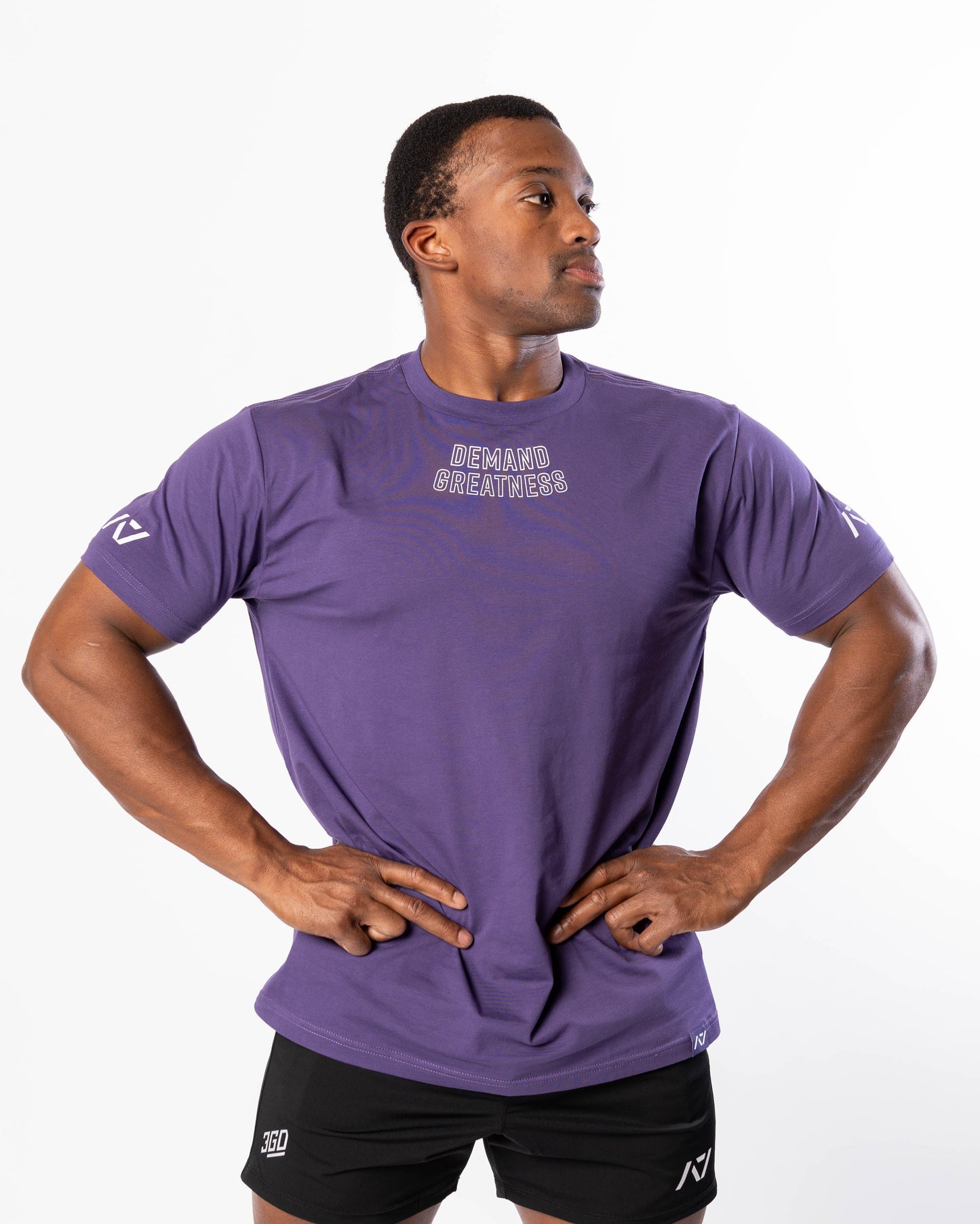 Demand Greatness True-Fit Purple is our new meet shirt design highlighting Demand Greatness with a double outline font to showcase your impact on the platform. The Shirt is IPF Approved. Shop the full A7 Powerlifting IPF Approved Equipment collection. The IPF Approved Kit includes Powerlifting Singlet, A7 Meet Shirt, A7 Zebra Wrist Wraps, A7 Deadlift Socks, Hourglass Knee Sleeves (Stiff and Rigor Mortis Knee Sleeves). All A7 Powerlifting Equipment shipping to UK, Norway, Switzerland and Iceland.