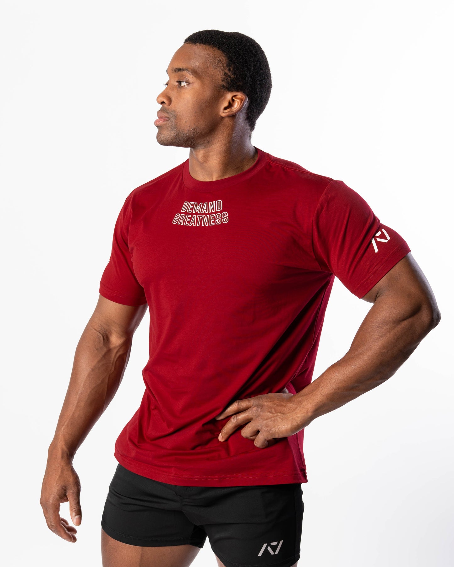 Demand Greatness True-Fit Ivory Rose is our new meet shirt design highlighting Demand Greatness with a double outline font to showcase your impact on the platform. The Shirt is IPF Approved. Shop the full A7 Powerlifting IPF Approved Equipment collection. The IPF Approved Kit includes Powerlifting Singlet, A7 Meet Shirt, A7 Zebra Wrist Wraps, A7 Deadlift Socks, Hourglass Knee Sleeves (Stiff and Rigor Mortis Knee Sleeves). All A7 Powerlifting Equipment shipping to UK, Norway, Switzerland and Iceland.