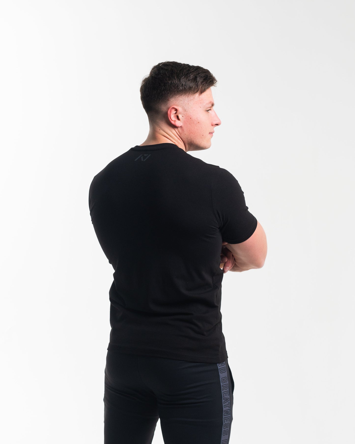 DG23 Shadow Stone is our newmeet shirt design highlighting Demand Greatness with a double outline font to showcase your impact on the platform. The DG23 Meet Shirt is IPF Approved. Shop the full A7 Powerlifting IPF Approved Equipment collection. The IPF Approved Kit includes Powerlifting Singlet, A7 Meet Shirt, A7 Zebra Wrist Wraps, A7 Deadlift Socks, Hourglass Knee Sleeves (Stiff Knee Sleeves and Rigor Mortis Knee Sleeves). All A7 Powerlifting Equipment shipping to UK, Norway, Switzerland and Iceland.