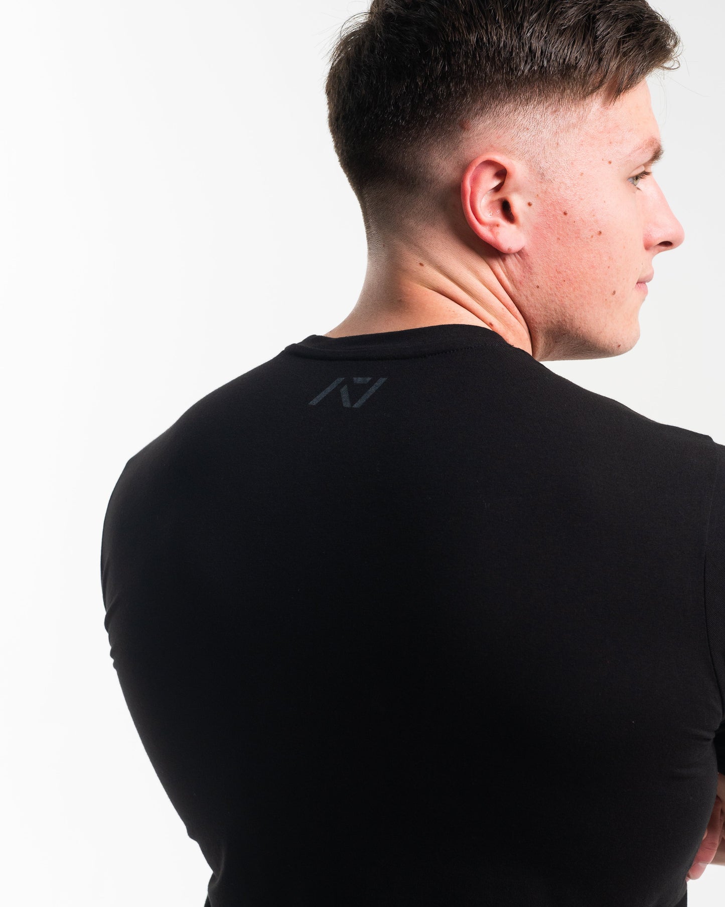 DG23 Shadow Stone is our newmeet shirt design highlighting Demand Greatness with a double outline font to showcase your impact on the platform. The DG23 Meet Shirt is IPF Approved. Shop the full A7 Powerlifting IPF Approved Equipment collection. The IPF Approved Kit includes Powerlifting Singlet, A7 Meet Shirt, A7 Zebra Wrist Wraps, A7 Deadlift Socks, Hourglass Knee Sleeves (Stiff Knee Sleeves and Rigor Mortis Knee Sleeves). All A7 Powerlifting Equipment shipping to UK, Norway, Switzerland and Iceland.
