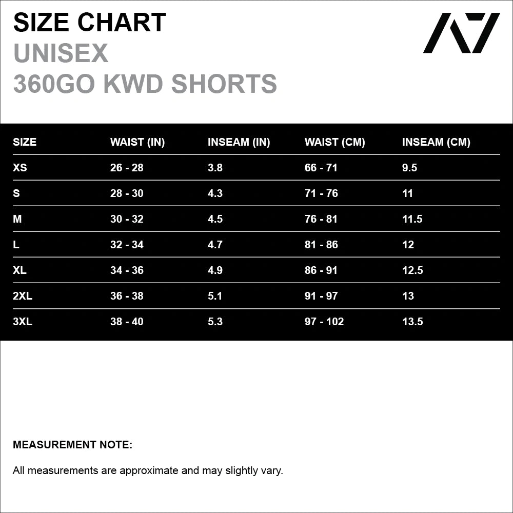 360-GO KWD shorts were created to provide the flexibility for all the movements in your training while offering the comfort and fit you have come to love through our KWD shorts. These shorts offer a slightly shorter length to accentuate the muscles of your upper leg along with 360 degrees of stretch in all angles and allow you to remain comfortable without limiting any movement in both training and life environments.