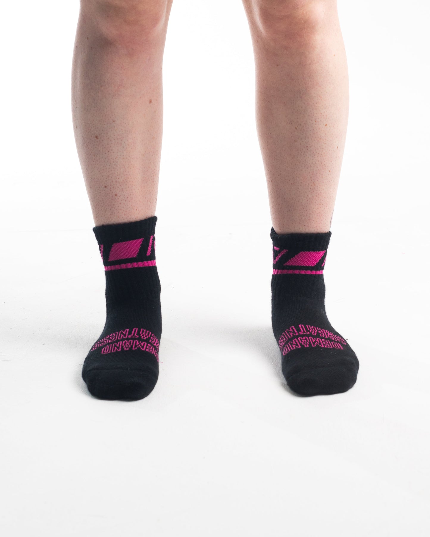 A7 Flamingo Crew socks showcase pink logos and let your energy show on the platform, in your training or while out and about. The IPF Approved Flamingo Meet Kit includes Powerlifting Singlet, A7 Meet Shirt, A7 Zebra Wrist Wraps, A7 Deadlift Socks, Hourglass Knee Sleeves (Stiff Knee Sleeves and Rigor Mortis Knee Sleeves). All A7 Powerlifting Equipment shipping to UK, Norway, Switzerland