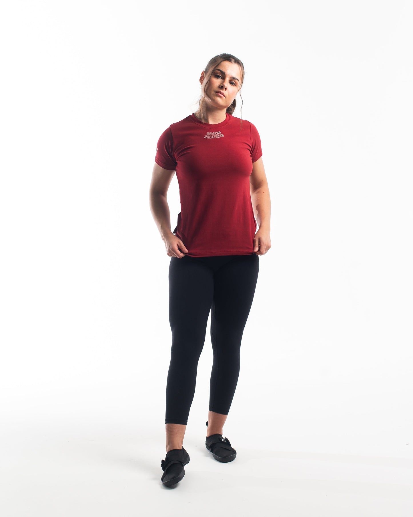 DG23 Ivory Rose is our new meet shirt design highlighting Demand Greatness with a double outline font to showcase your impact on the platform. The DG23 Meet Shirt is IPF Approved. Shop the full A7 Powerlifting IPF Approved Equipment collection. The IPF Approved Kit includes Powerlifting Singlet, A7 Meet Shirt, A7 Zebra Wrist Wraps, A7 Deadlift Socks, Hourglass Knee Sleeves (Stiff Knee Sleeves and Rigor Mortis Knee Sleeves). All A7 Powerlifting Equipment shipping to UK, Norway, Switzerland and Iceland.