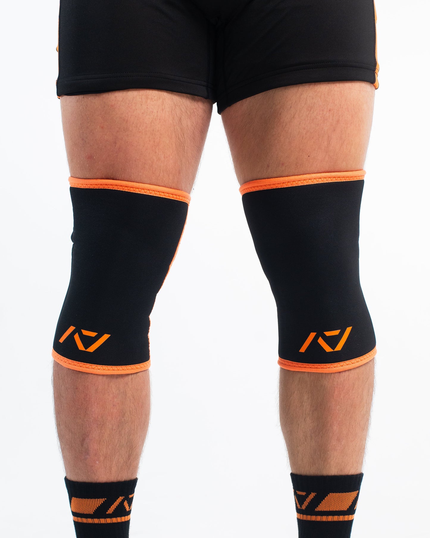 A7 IPF Approved Hourglass Knee Sleeves feature an hourglass-shaped centre taper fit to help provide knee compression while maintaining proper tightness around the calf and quad, offered in three stiffnesses (Flexi, Stiff and Rigor Mortis). Shop the full A7 Powerlifting IPF Approved Equipment collection. The IPF Approved Kit includes Powerlifting Singlet, A7 Meet Shirt, A7 Zebra Wrist Wraps and A7 Deadlift Socks. All A7 Powerlifting Equipment shipping to UK, Norway, Switzerland and Iceland.