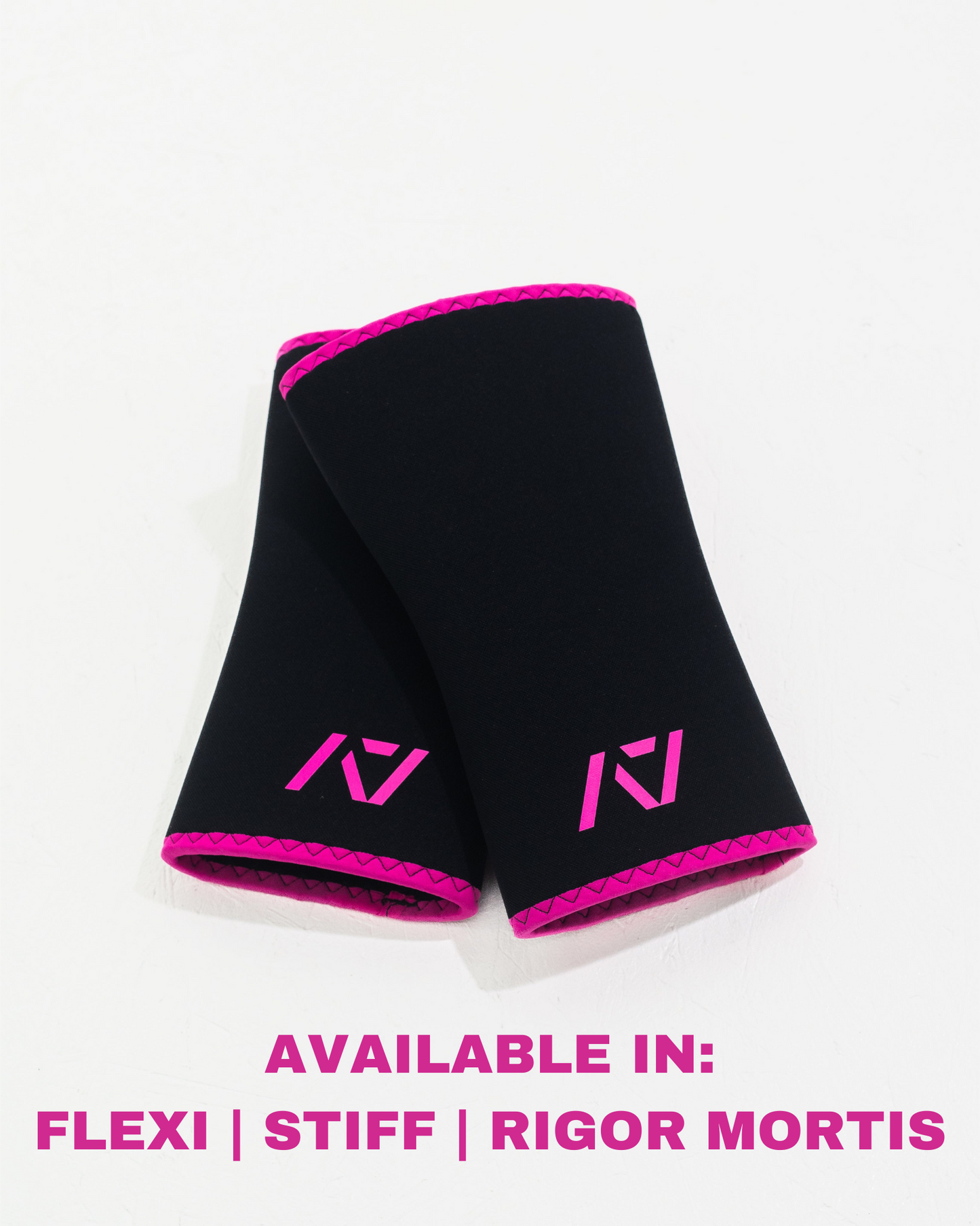A7 IPF Approved Hourglass Knee Sleeves feature an hourglass-shaped centre taper fit to help provide knee compression while maintaining proper tightness around the calf and quad, offered in three stiffnesses (Flexi, Stiff and Rigor Mortis). Shop the full A7 Powerlifting IPF Approved Equipment collection. The IPF Approved Kit includes Powerlifting Singlet, A7 Meet Shirt, A7 Zebra Wrist Wraps and A7 Deadlift Socks. All A7 Powerlifting Equipment shipping to UK, Norway, Switzerland and Iceland.