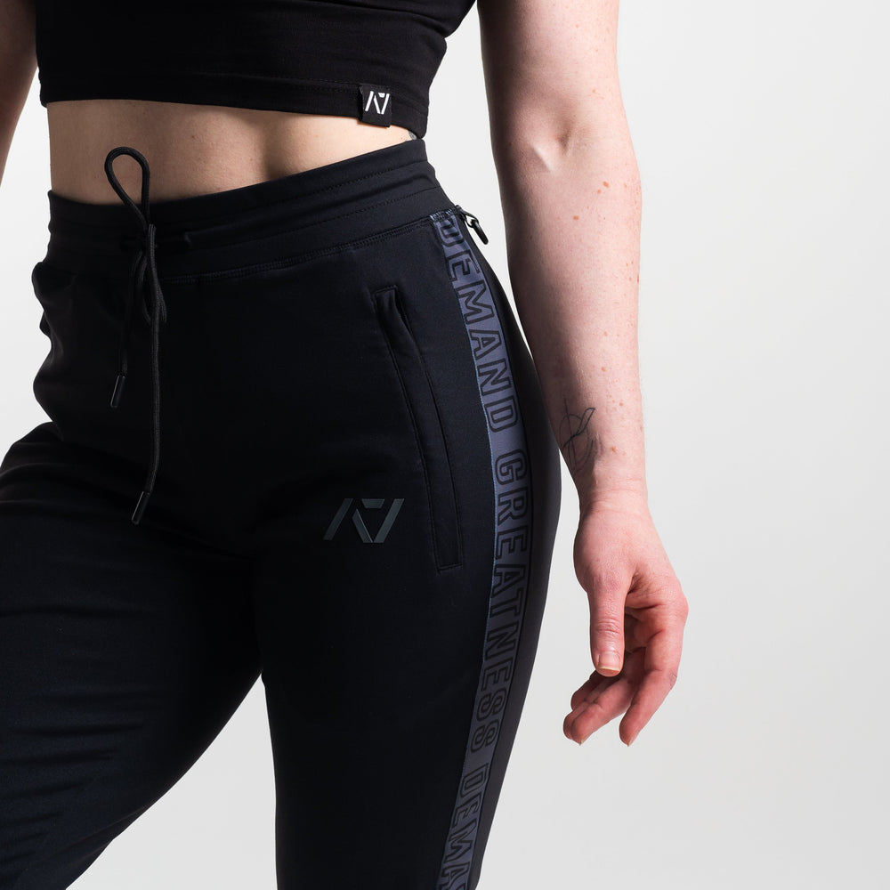 
                      
                        Defy joggers are just as comfortable in the gym as they are going out. These are made with premium moisture-wicking 4-way-stretch material for greater range of motion. These are a great fit for both men and women. All A7 Powerlifting Equipment shipping to UK, Norway, Switzerland and Iceland.
                      
                    