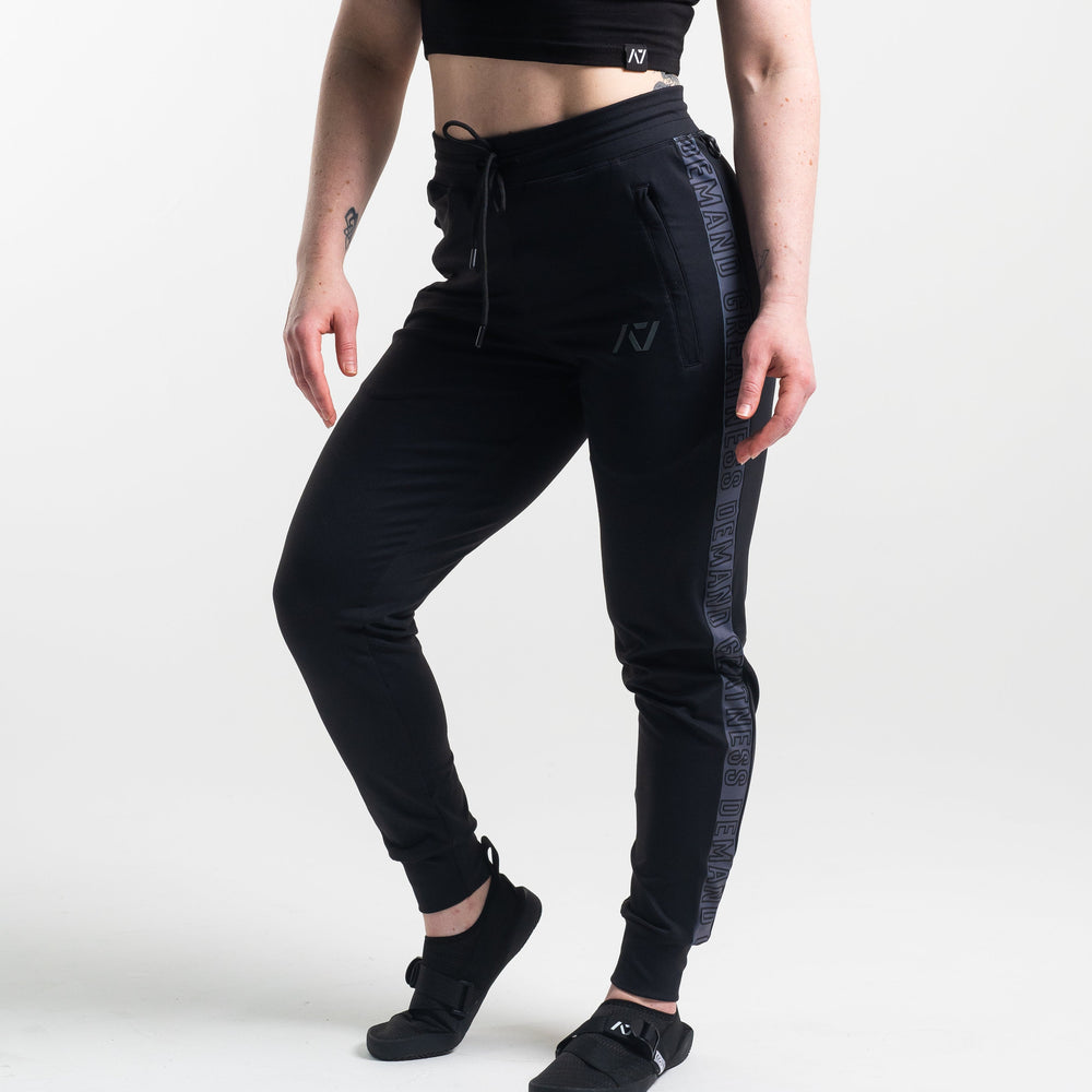 
                      
                        Defy joggers are just as comfortable in the gym as they are going out. These are made with premium moisture-wicking 4-way-stretch material for greater range of motion. These are a great fit for both men and women. All A7 Powerlifting Equipment shipping to UK, Norway, Switzerland and Iceland.
                      
                    