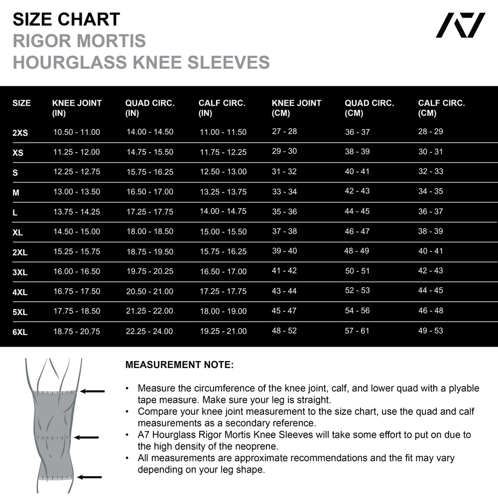 
                      
                        Rigor Mortis Hourglass Knee Sleeves - Cyanite
                      
                    