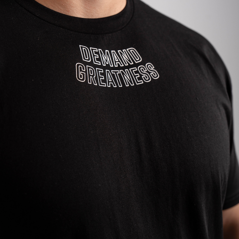 
                      
                        Demand Greatness True-Fit Domino is our new meet shirt design highlighting Demand Greatness with a double outline font to showcase your impact on the platform. The Shirt is IPF Approved. Shop the full A7 Powerlifting IPF Approved Equipment collection. The IPF Approved Kit includes Powerlifting Singlet, A7 Meet Shirt, A7 Zebra Wrist Wraps, A7 Deadlift Socks, Hourglass Knee Sleeves (Stiff and Rigor Mortis Knee Sleeves). All A7 Powerlifting Equipment shipping to UK, Norway, Switzerland and Iceland.
                      
                    