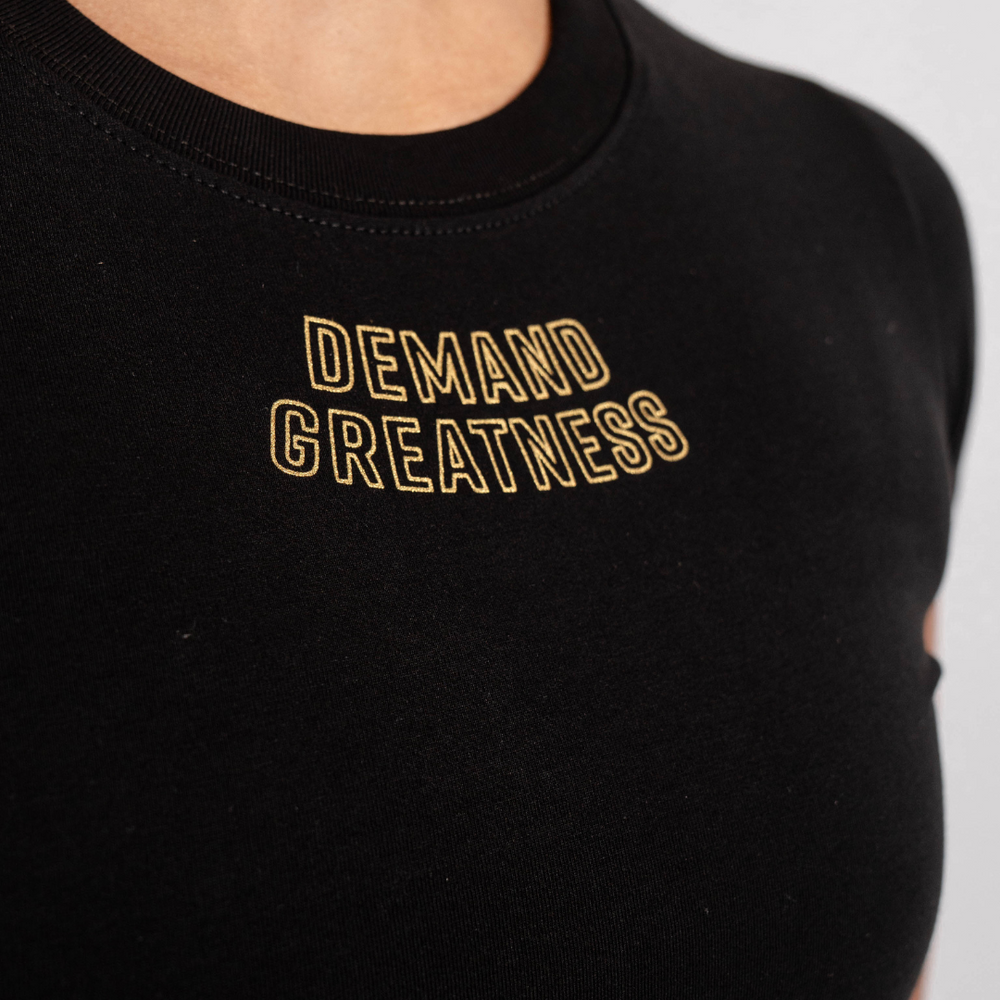 
                      
                        Demand Greatness True-Fit Gold Standard is our new meet shirt design highlighting Demand Greatness with a double outline font to showcase your impact on the platform. The Shirt is IPF Approved. Shop the full A7 Powerlifting IPF Approved Equipment collection. The IPF Approved Kit includes Powerlifting Singlet, A7 Meet Shirt, A7 Zebra Wrist Wraps, A7 Deadlift Socks, Hourglass Knee Sleeves (Stiff and Rigor Mortis Knee Sleeves). All A7 Powerlifting Equipment shipping to UK, Norway, Switzerland and Iceland.
                      
                    