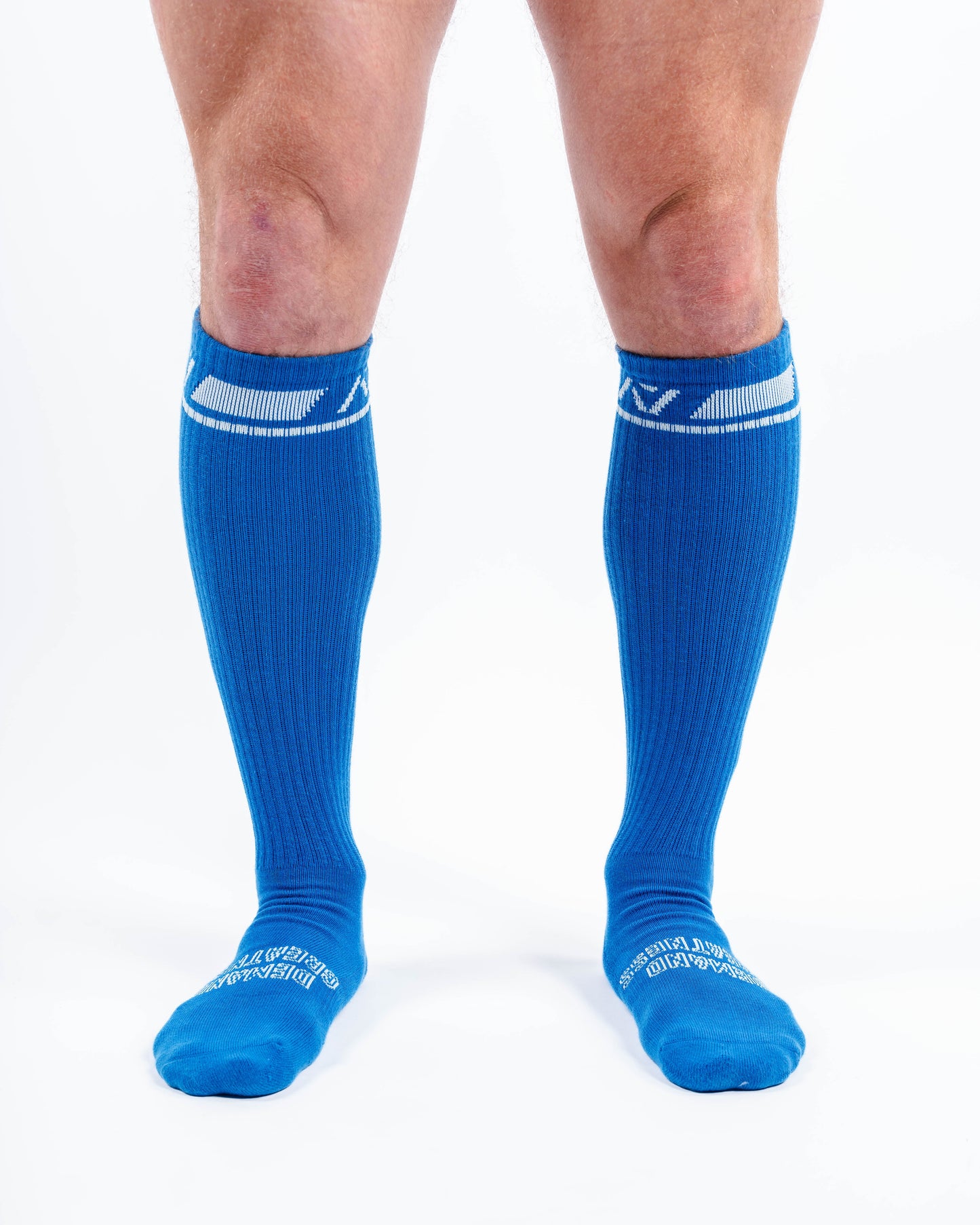 A7 Cyanite deadlift socks are designed specifically for pulls and keep your shins protected from scrapes. A7 deadlift socks are a perfect pair to wear in training or powerlifting competition. The A7 IPF Approved Kit includes Powerlifting Singlet, A7 Meet Shirt, A7 Zebra Wrist Wraps, A7 Deadlift Socks, Hourglass Knee Sleeves (Stiff Knee Sleeves and Rigor Mortis Knee Sleeves). All A7 Powerlifting Equipment shipping to UK, Norway, Switzerland and Iceland.