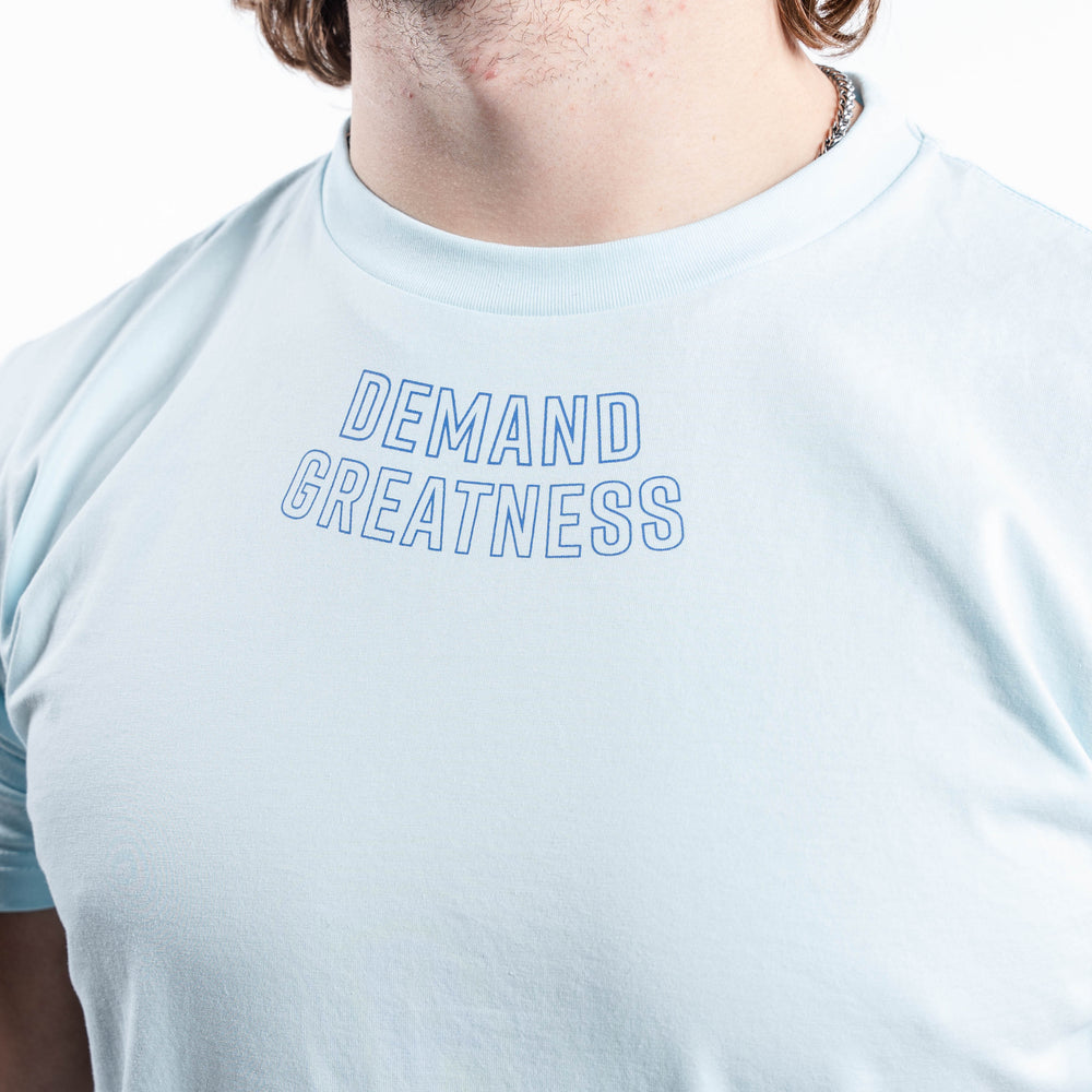 
                      
                        Demand Greatness True-Fit Cyanite is our new meet shirt design highlighting Demand Greatness with a double outline font to showcase your impact on the platform. The Shirt is IPF Approved. Shop the full A7 Powerlifting IPF Approved Equipment collection. The IPF Approved Kit includes Powerlifting Singlet, A7 Meet Shirt, A7 Zebra Wrist Wraps, A7 Deadlift Socks, Hourglass Knee Sleeves (Stiff and Rigor Mortis Knee Sleeves). All A7 Powerlifting Equipment shipping to UK, Norway, Switzerland and Iceland.
                      
                    