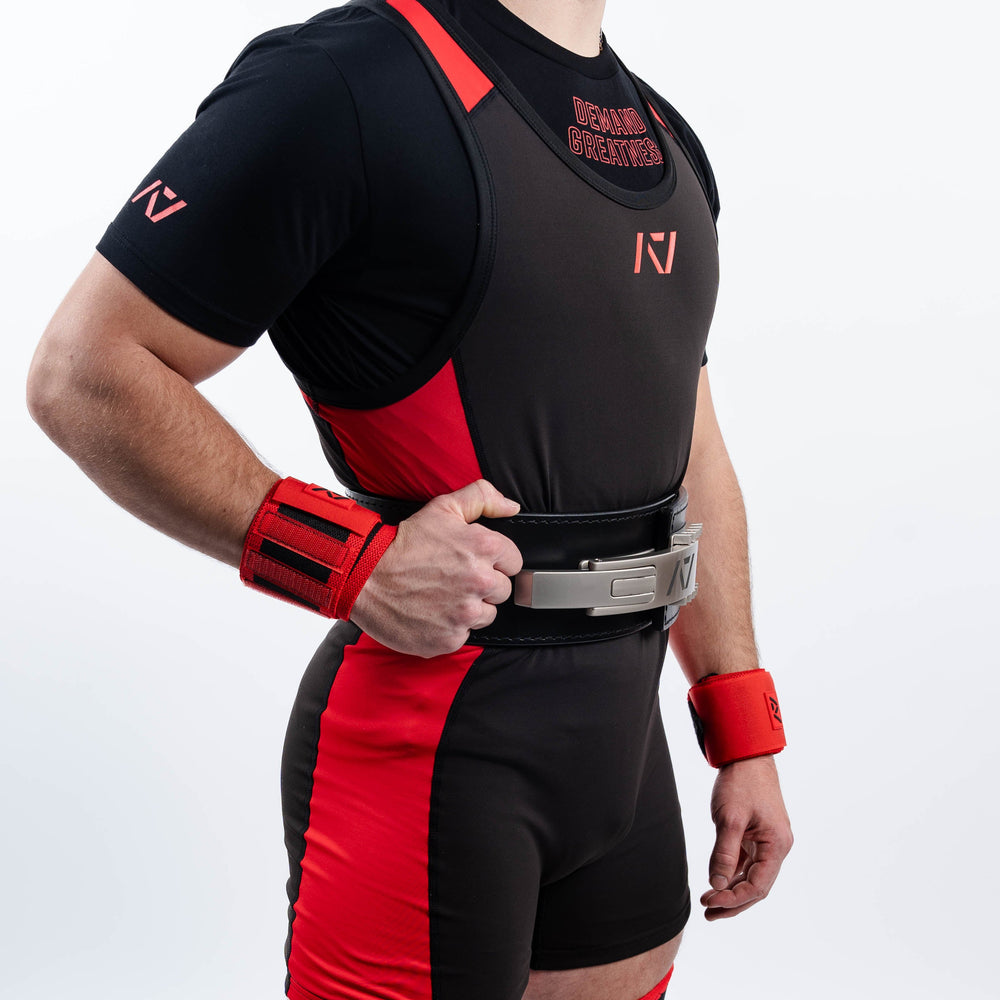 
                      
                        Our IPF APPROVED Rausch Singlets are designed to support the strength and power of an lifter. A racerback design with advanced compression fabric provides powerlifters ultimate support whilst on the platform. IPF Approved Kit includes Rausch Powerlifting Singlet, A7 Meet Shirt, A7 Zebra Wrist Wraps, A7 Deadlift Socks, Hourglass Knee Sleeves (Stiff Knee Sleeves and Rigor Mortis Knee Sleeves). All A7 Powerlifting Equipment shipping to UK, Norway, Switzerland and Iceland.
                      
                    