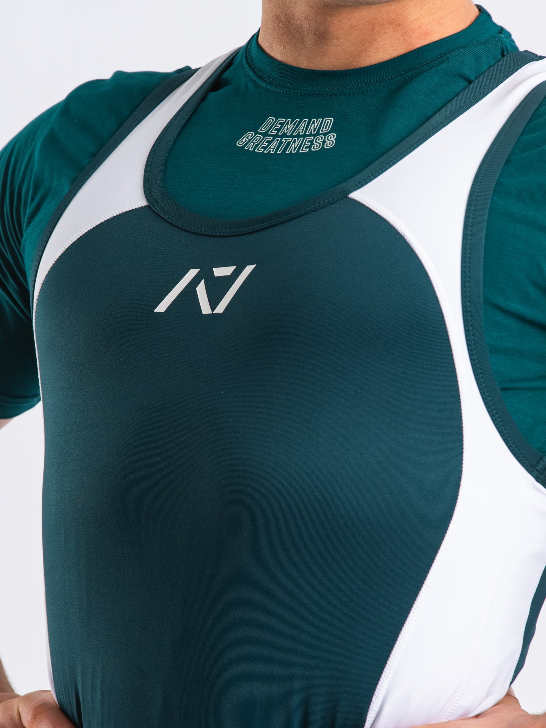Luno Men's Singlet - IPF Approved - Emerald Forás | A7 UK shipping