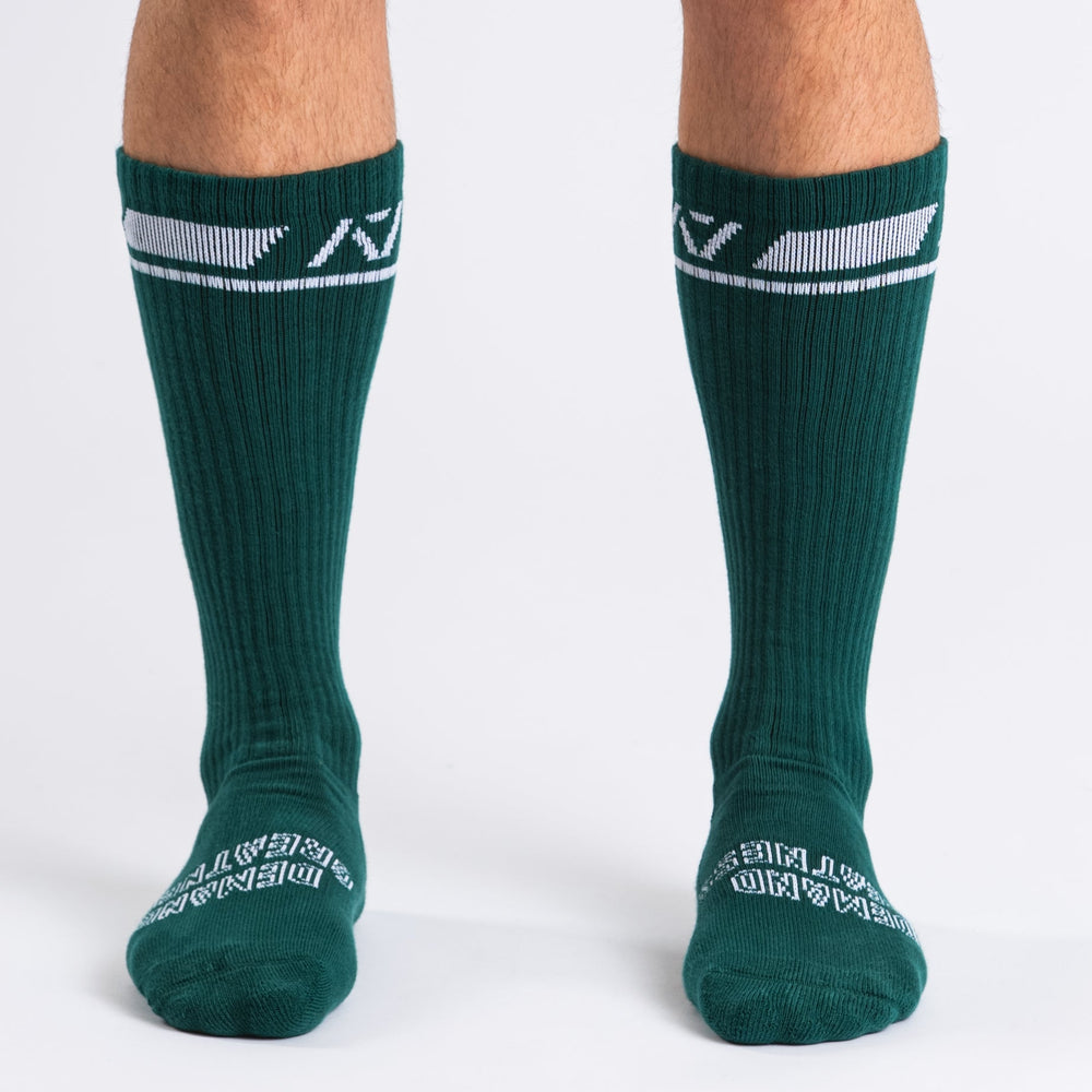 
                      
                        A7 Emerald Forás deadlift socks are designed specifically for pulls and keep your shins protected from scrapes. A7 deadlift socks are a perfect pair to wear in training or powerlifting competition. The A7 IPF Approved Kit includes Powerlifting Singlet, A7 Meet Shirt, A7 Zebra Wrist Wraps, A7 Deadlift Socks, Hourglass Knee Sleeves (Stiff Knee Sleeves and Rigor Mortis Knee Sleeves). All A7 Powerlifting Equipment shipping to UK, Norway, Switzerland and Iceland.
                      
                    