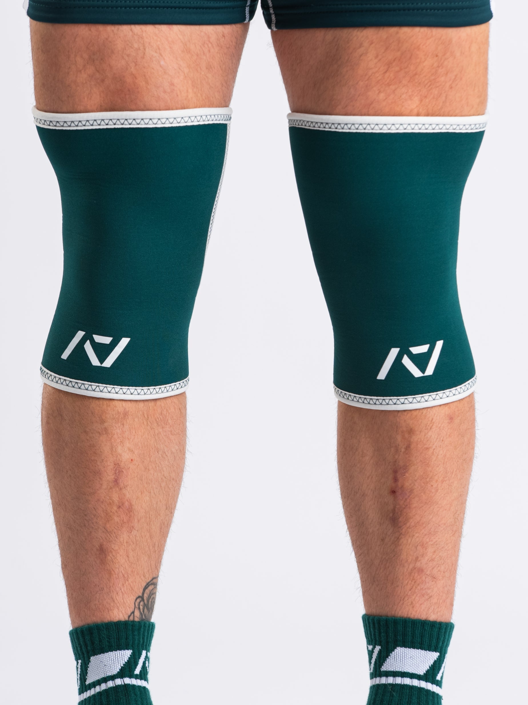 A7 IPF Approved Hourglass Knee Sleeves feature an hourglass-shaped centre taper fit to help provide knee compression while maintaining proper tightness around the calf and quad, offered in three stiffnesses (Flexi, Stiff and Rigor Mortis). Shop the full A7 Powerlifting IPF Approved Equipment collection. The IPF Approved Kit includes Powerlifting Singlet, A7 Meet Shirt, A7 Zebra Wrist Wraps and A7 Deadlift Socks. All A7 Powerlifting Equipment shipping to UK, Norway, Switzerland and Iceland. 