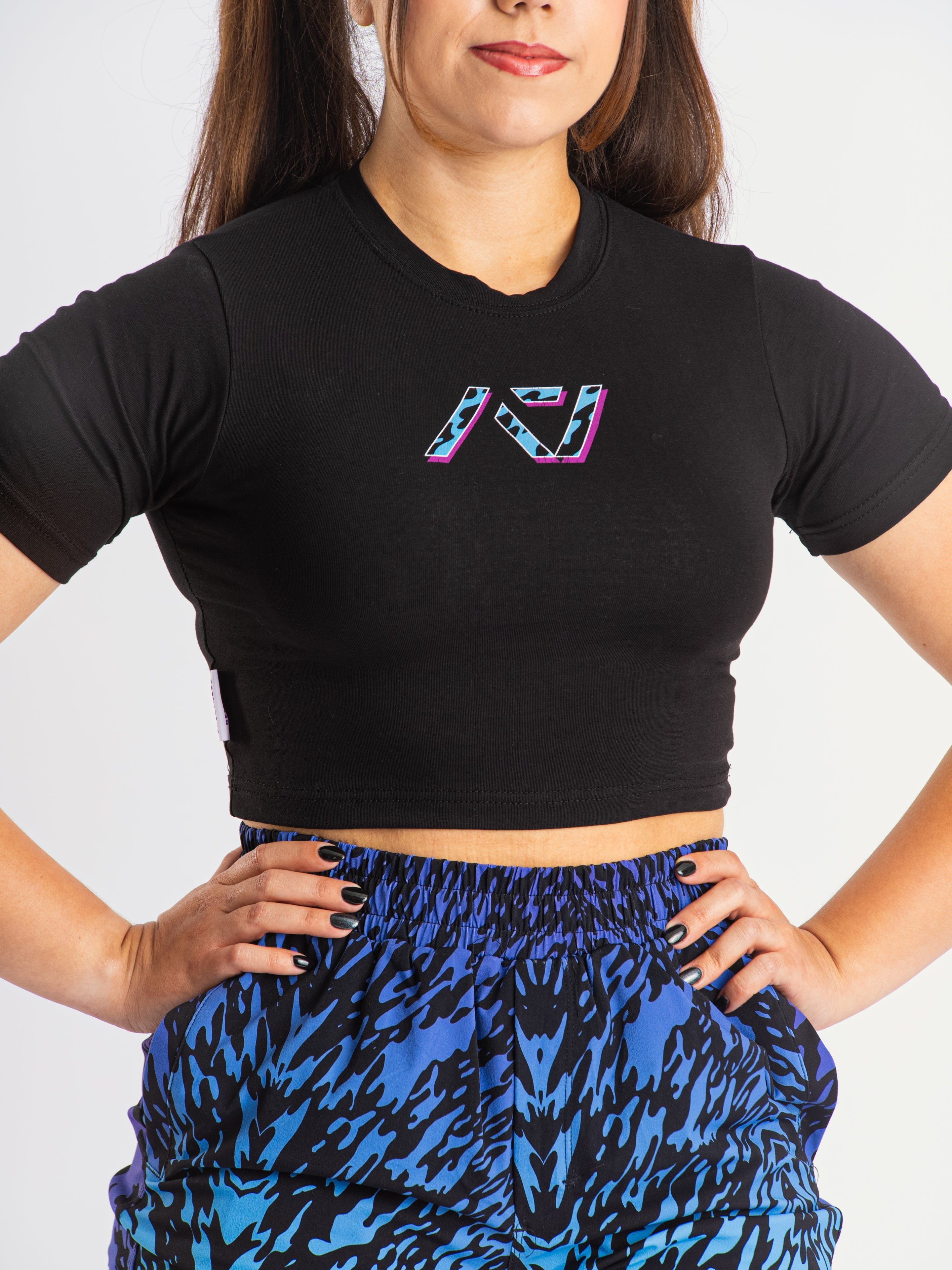 Violet Tiger Greatness Women's Crop | A7 UK shipping to Europe