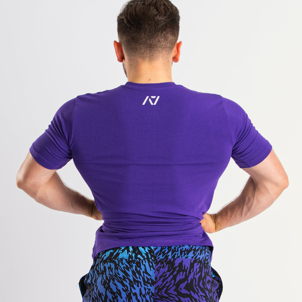 
                      
                        DG23 Purple is our new meet shirt design highlighting Demand Greatness with a double outline font to showcase your impact on the platform. The DG23 Meet Shirt is IPF Approved. Shop the full A7 Powerlifting IPF Approved Equipment collection. The IPF Approved Kit includes Powerlifting Singlet, A7 Meet Shirt, A7 Zebra Wrist Wraps, A7 Deadlift Socks, Hourglass Knee Sleeves (Stiff Knee Sleeves and Rigor Mortis Knee Sleeves). All A7 Powerlifting Equipment shipping to UK, Norway, Switzerland and Iceland.
                      
                    