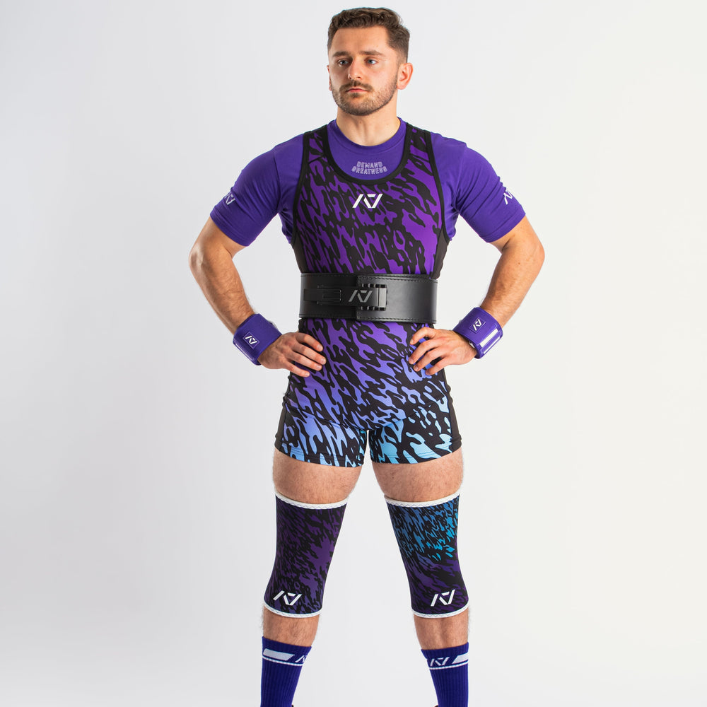 
                      
                        Our IPF APPROVED Rausch Singlets are designed to support the strength and power of an lifter. A racerback design with advanced compression fabric provides powerlifters ultimate support whilst on the platform. IPF Approved Kit includes Rausch Powerlifting Singlet, A7 Meet Shirt, A7 Zebra Wrist Wraps, A7 Deadlift Socks, Hourglass Knee Sleeves (Stiff Knee Sleeves and Rigor Mortis Knee Sleeves). All A7 Powerlifting Equipment shipping to UK, Norway, Switzerland and Iceland.
                      
                    