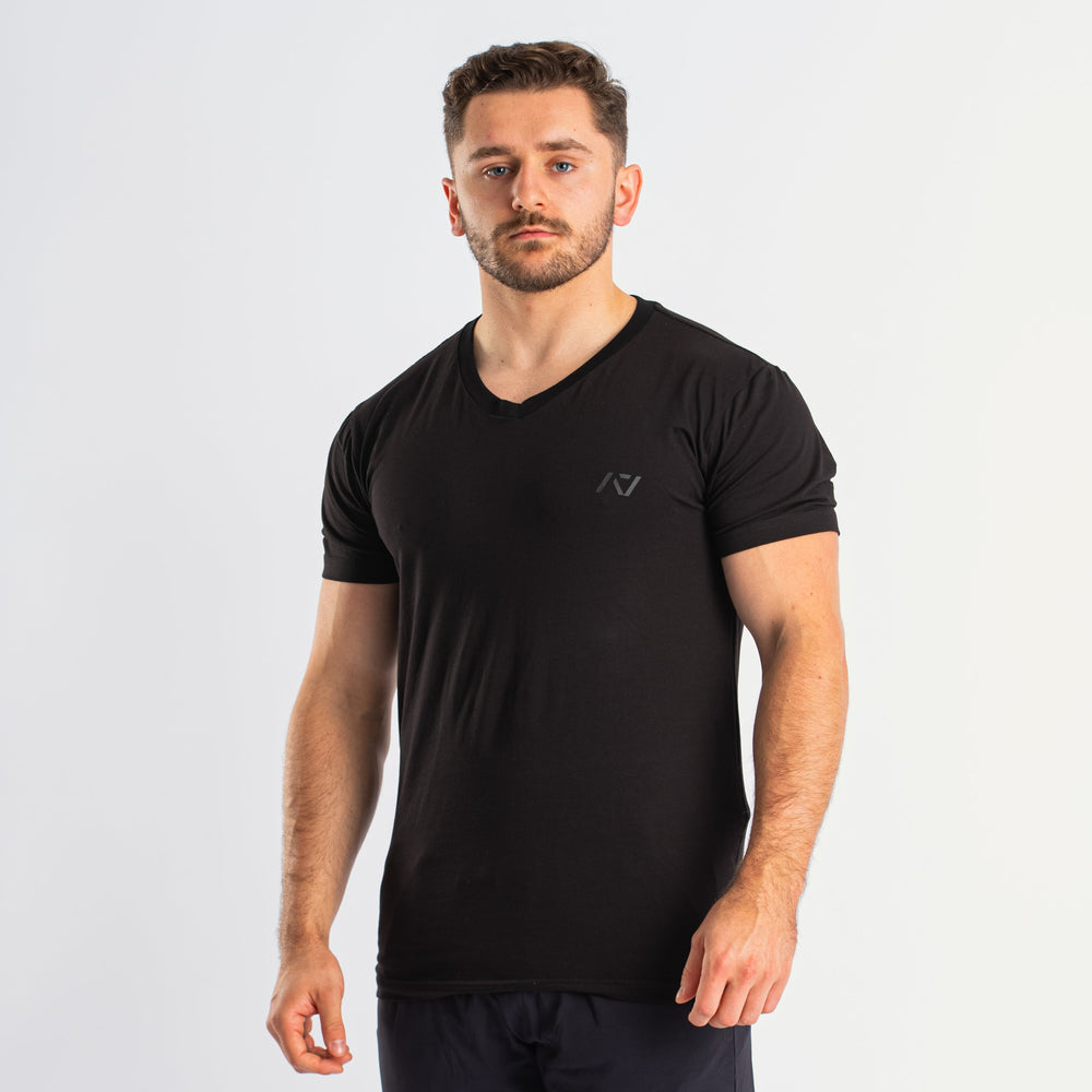 
                      
                        Introducing the True Fit V-Neck, crafted from an innovative new material designed to provide the perfect blend of comfort, performance, and style. True Fit ensures maximum comfort and freedom of movement. This advanced material is lightweight yet durable, making it ideal for both intense training sessions and everyday wear. All A7 Powerlifting Equipment shipping to UK, Norway, Switzerland and Iceland.
                      
                    