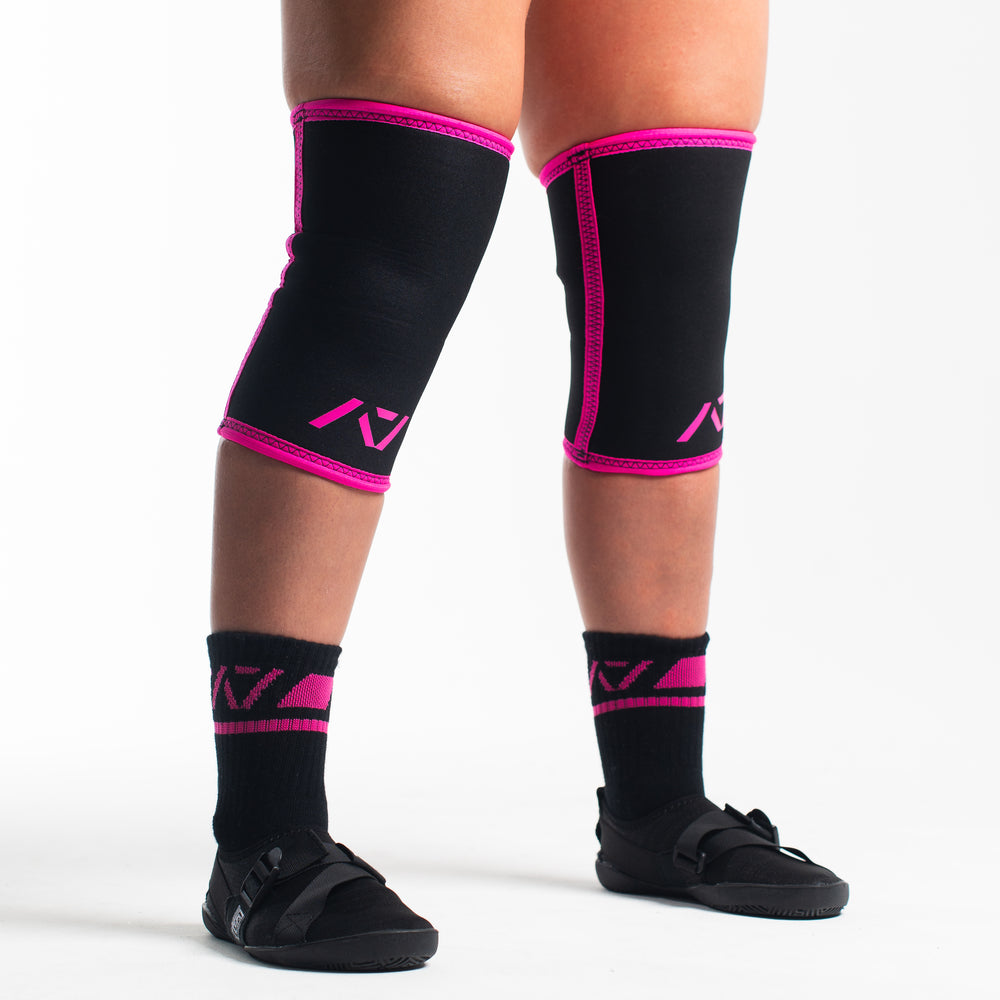 
                      
                        A7 IPF Approved Hourglass Knee Sleeves feature an hourglass-shaped centre taper fit to help provide knee compression while maintaining proper tightness around the calf and quad, offered in three stiffnesses (Flexi, Stiff and Rigor Mortis). Shop the full A7 Powerlifting IPF Approved Equipment collection. The IPF Approved Kit includes Powerlifting Singlet, A7 Meet Shirt, A7 Zebra Wrist Wraps and A7 Deadlift Socks. All A7 Powerlifting Equipment shipping to UK, Norway, Switzerland and Iceland.
                      
                    