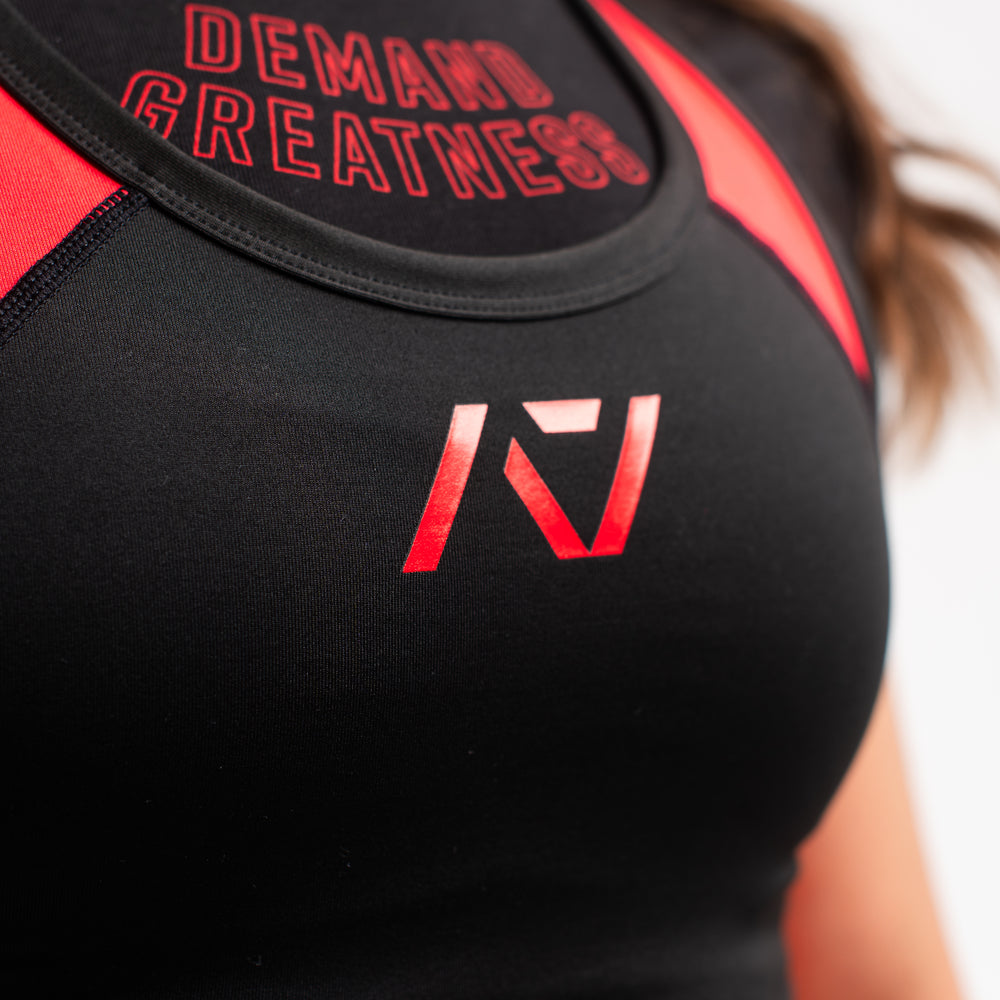 
                      
                        A7 IPF Approved Red Dawn Luno singlet features extra lat mobility, side panel stitching to guide the squat depth level and curved panel design for a slimming look. The Women's cut singlet features a tapered waist and additional quad room. The IPF Approved Kit includes Luno Powerlifting Singlet, A7 Meet Shirt, A7 Zebra Wrist Wraps, A7 Deadlift Socks, Hourglass Knee Sleeves (Stiff Knee Sleeves and Rigor Mortis Knee Sleeves). All A7 Powerlifting Equipment shipping to UK, Norway, Switzerland and Iceland.
                      
                    