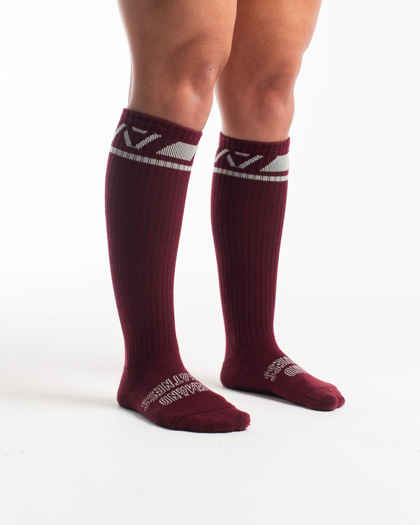 Deadlift Socks - Ivory Rose