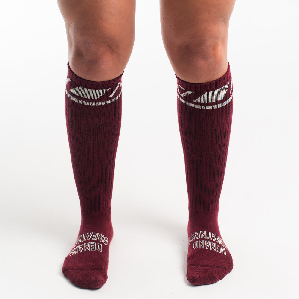 Deadlift Socks - Ivory Rose