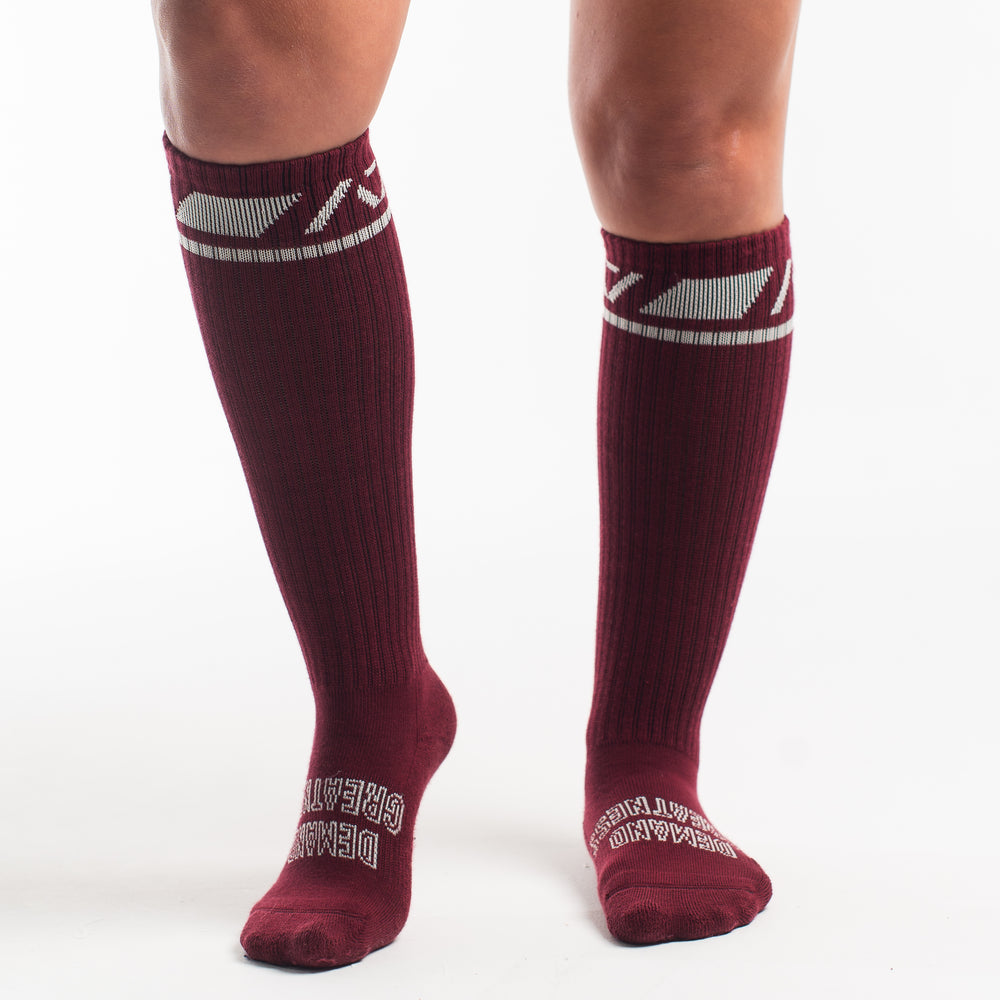 Deadlift Socks - Ivory Rose