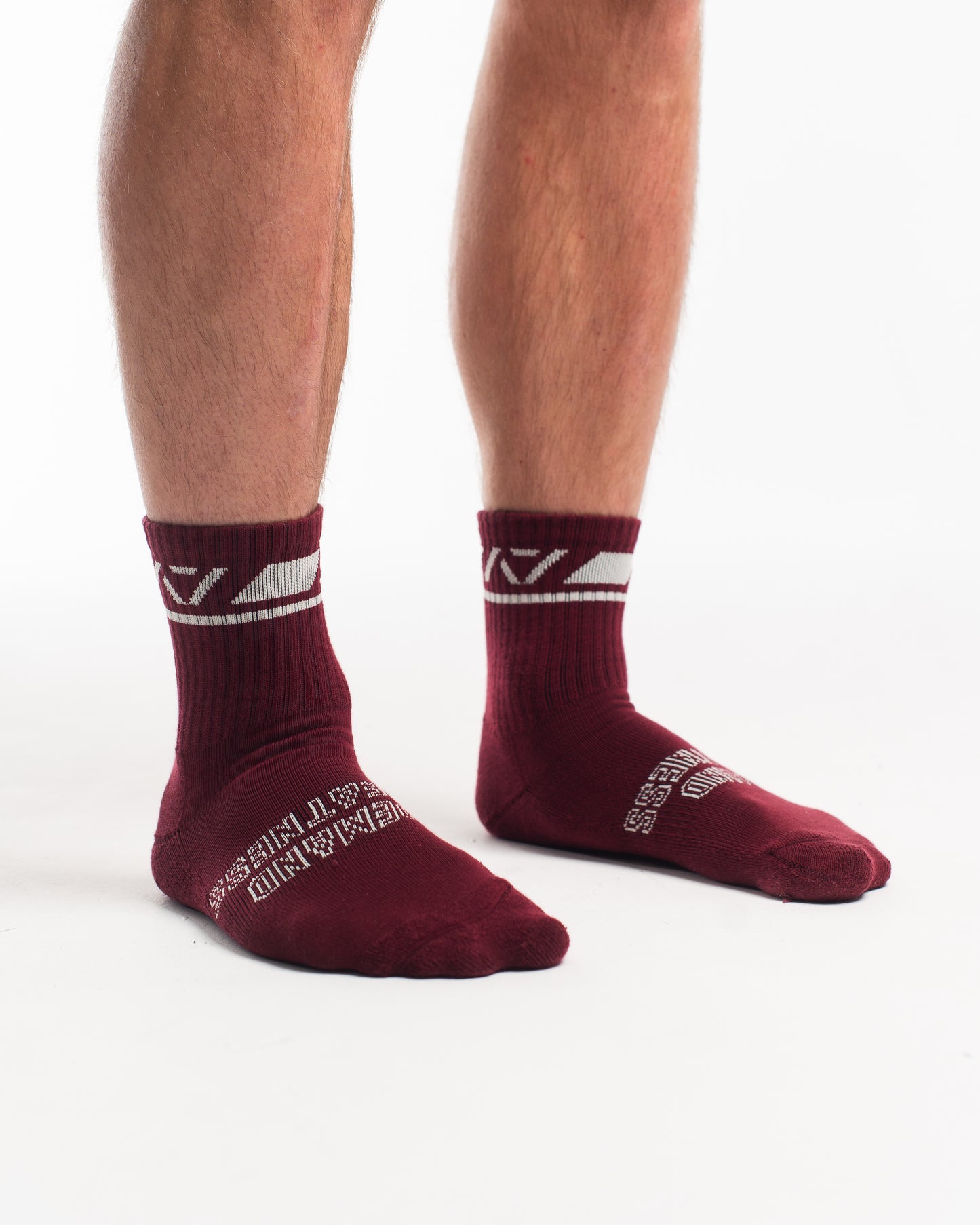 Crew Socks - Ivory Rose