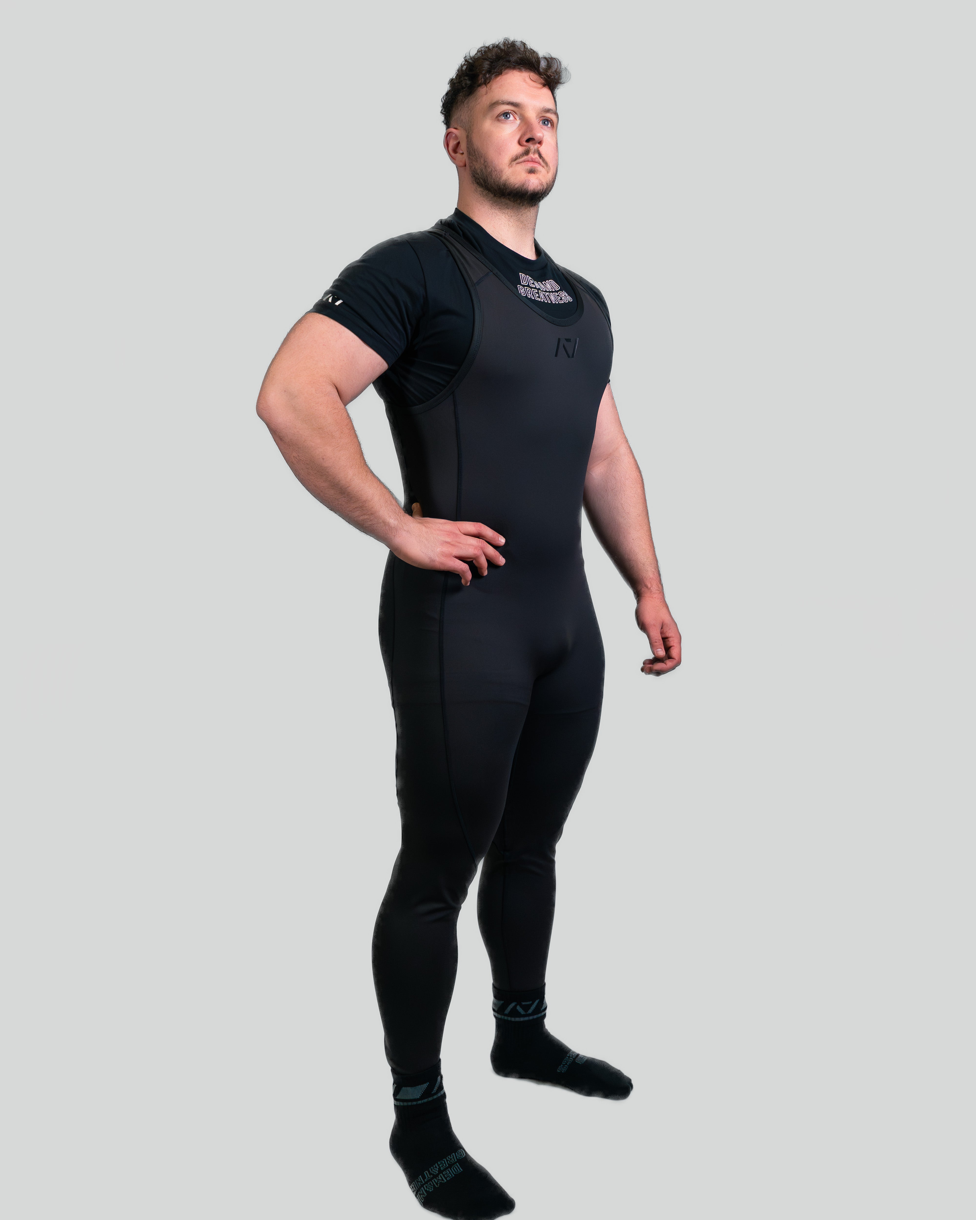Rausch Men's Long Legged Singlet - IPF Approved - Stealth | A7 UK