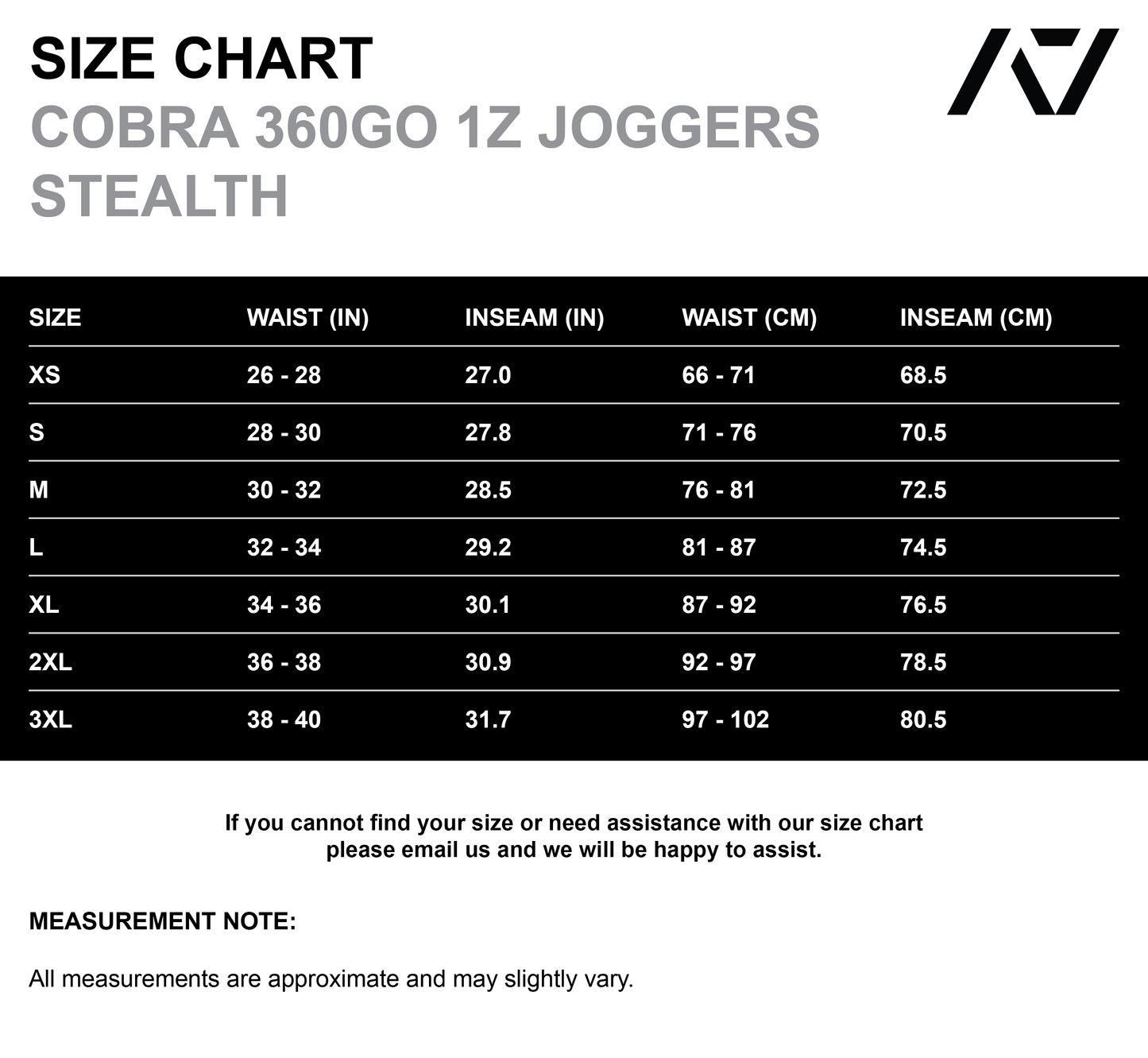 Cobra 360Go 1Z Joggers - Stealth