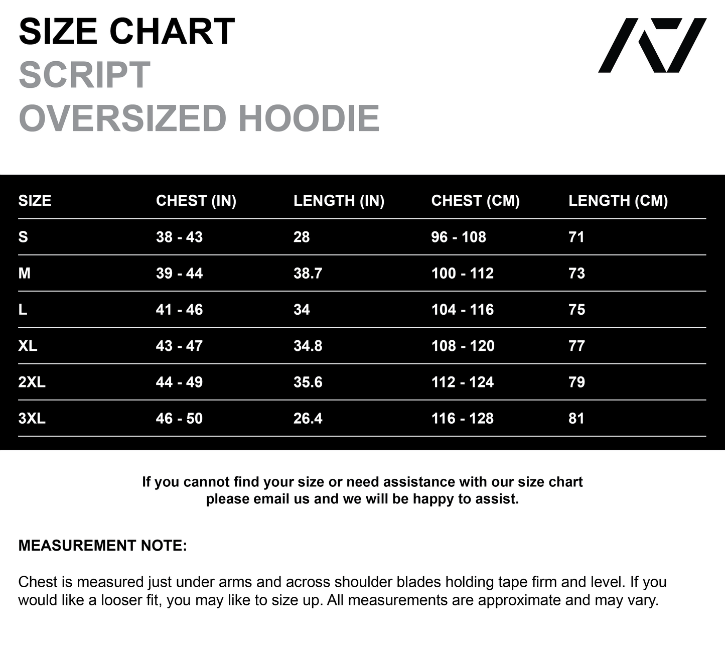 Script Oversized Non Bar Grip Hoodie - Stealth