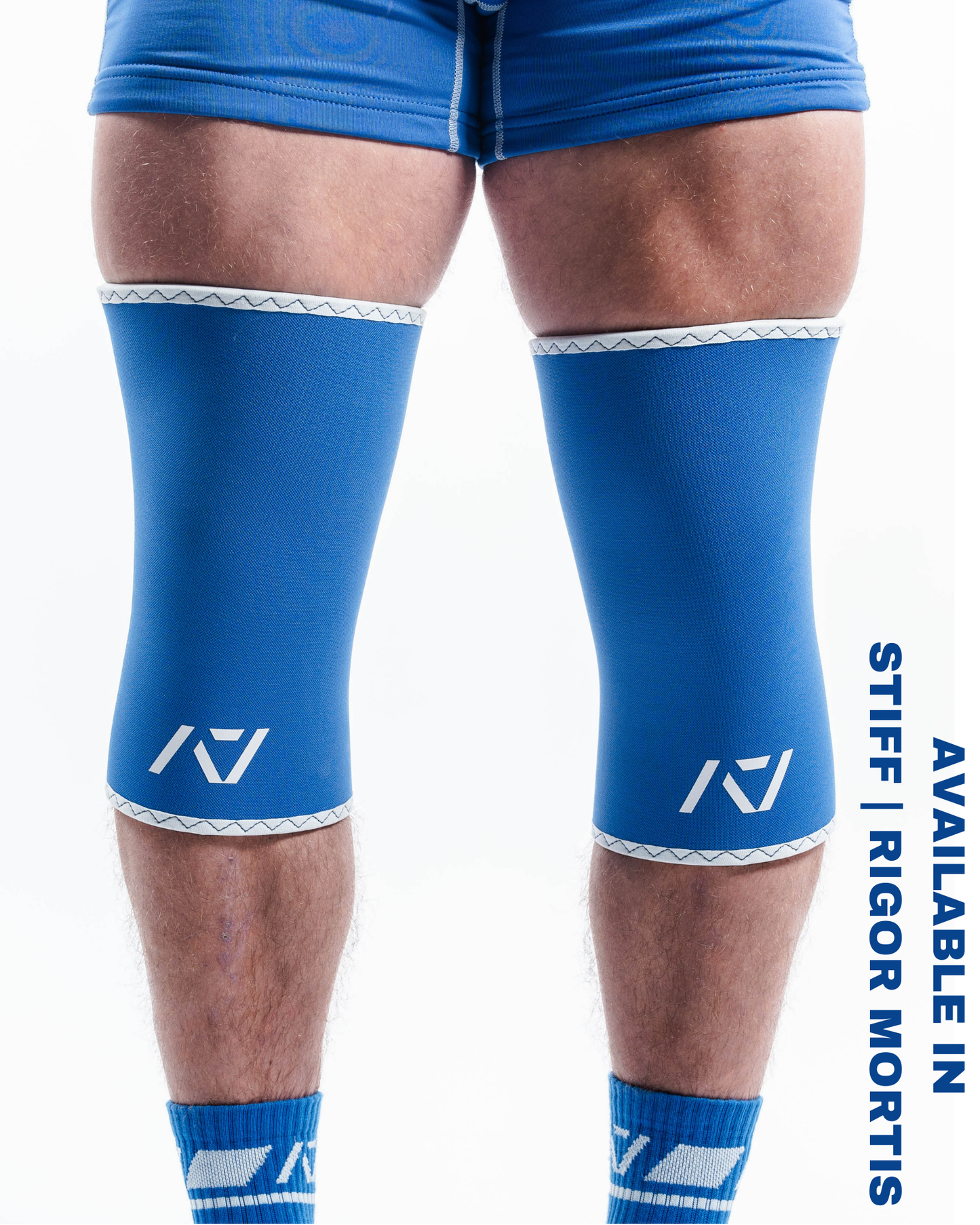 A7 IPF Approved Hourglass Knee Sleeves feature an hourglass-shaped centre taper fit to help provide knee compression while maintaining proper tightness around the calf and quad, offered in three stiffnesses (Flexi, Stiff and Rigor Mortis). Shop the full A7 Powerlifting IPF Approved Equipment collection. The IPF Approved Kit includes Powerlifting Singlet, A7 Meet Shirt, A7 Zebra Wrist Wraps and A7 Deadlift Socks. All A7 Powerlifting Equipment shipping to UK, Norway, Switzerland and Iceland.
