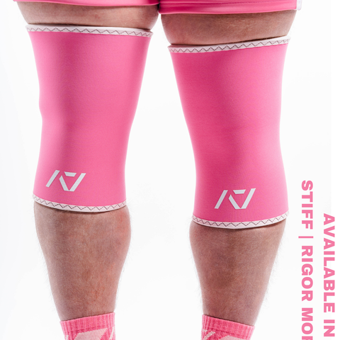 A7 IPF Approved Hourglass Knee Sleeves feature an hourglass-shaped centre taper fit to help provide knee compression while maintaining proper tightness around the calf and quad, offered in three stiffnesses (Flexi, Stiff and Rigor Mortis). Shop the full A7 Powerlifting IPF Approved Equipment collection. The IPF Approved Kit includes Powerlifting Singlet, A7 Meet Shirt, A7 Zebra Wrist Wraps and A7 Deadlift Socks. All A7 Powerlifting Equipment shipping to UK, Norway, Switzerland and Iceland.