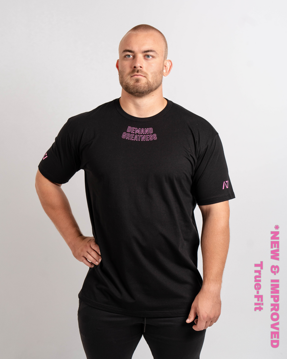 Demand Greatness True-Fit Flamingo is our new meet shirt design highlighting Demand Greatness with a double outline font to showcase your impact on the platform. The Shirt is IPF Approved. Shop the full A7 Powerlifting IPF Approved Equipment collection. The IPF Approved Kit includes Powerlifting Singlet, A7 Meet Shirt, A7 Zebra Wrist Wraps, A7 Deadlift Socks, Hourglass Knee Sleeves (Stiff and Rigor Mortis Knee Sleeves). All A7 Powerlifting Equipment shipping to UK, Norway, Switzerland and Iceland.