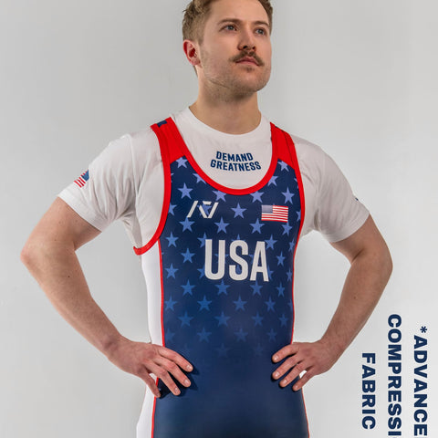 Our IPF APPROVED Rausch Singlets are designed to support the strength and power of an lifter. A racerback design with advanced compression fabric provides powerlifters ultimate support whilst on the platform. IPF Approved Kit includes Rausch Powerlifting Singlet, A7 Meet Shirt, A7 Zebra Wrist Wraps, A7 Deadlift Socks, Hourglass Knee Sleeves (Stiff Knee Sleeves and Rigor Mortis Knee Sleeves). All A7 Powerlifting Equipment shipping to UK, Norway, Switzerland and Iceland.