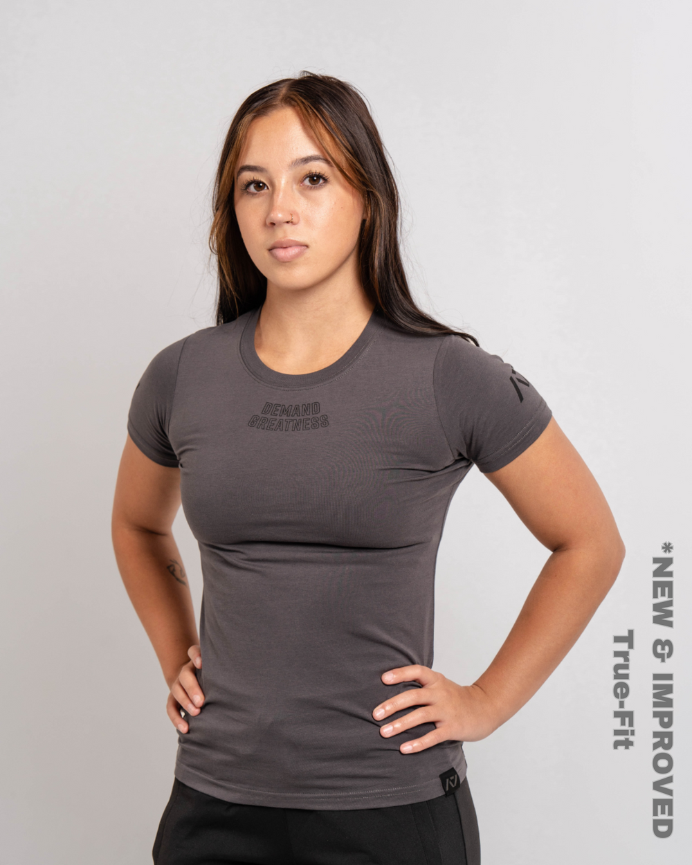 Demand Greatness True-Fit Shadow Stone Grey is our new meet shirt design highlighting Demand Greatness with a double outline font to showcase your impact on the platform. The Shirt is IPF Approved. Shop the full A7 Powerlifting IPF Approved Equipment collection. The IPF Approved Kit includes Powerlifting Singlet, A7 Meet Shirt, A7 Zebra Wrist Wraps, A7 Deadlift Socks, Hourglass Knee Sleeves (Stiff and Rigor Mortis Knee Sleeves). All A7 Powerlifting Equipment shipping to UK, Norway, Switzerland and Iceland.