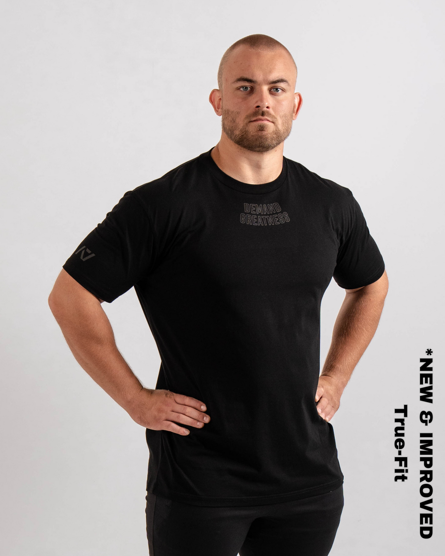 Demand Greatness True-Fit Stealth is our new meet shirt design highlighting Demand Greatness with a double outline font to showcase your impact on the platform. The Shirt is IPF Approved. Shop the full A7 Powerlifting IPF Approved Equipment collection. The IPF Approved Kit includes Powerlifting Singlet, A7 Meet Shirt, A7 Zebra Wrist Wraps, A7 Deadlift Socks, Hourglass Knee Sleeves (Stiff and Rigor Mortis Knee Sleeves). All A7 Powerlifting Equipment shipping to UK, Norway, Switzerland and Iceland.