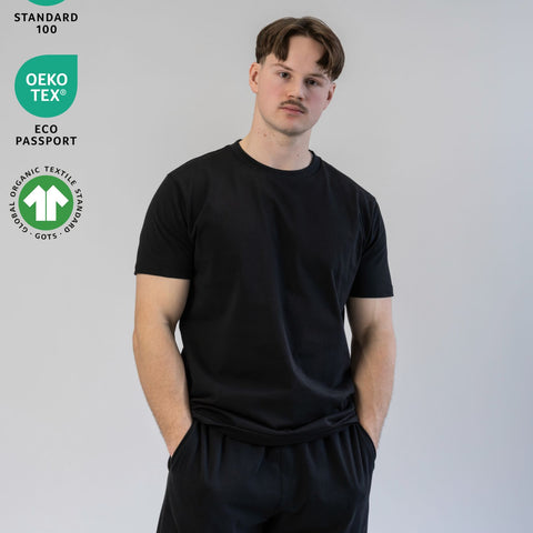 Demanding Greatness in every project we pursue. We went the extra mile to offer TRUE Organic Apparel; not just in the fabric or the dye, but in every detail in between. Our certifications reflect this commitment: GOTS ensures our fabrics are made from 100% genuine organic cotton, and OEKO-TEX guarantees that our dyes and printed artwork are free from harmful substances and chemicals throughout the entire production process. All A7 Powerlifting Equipment shipping to UK, Norway, Switzerland and Iceland.